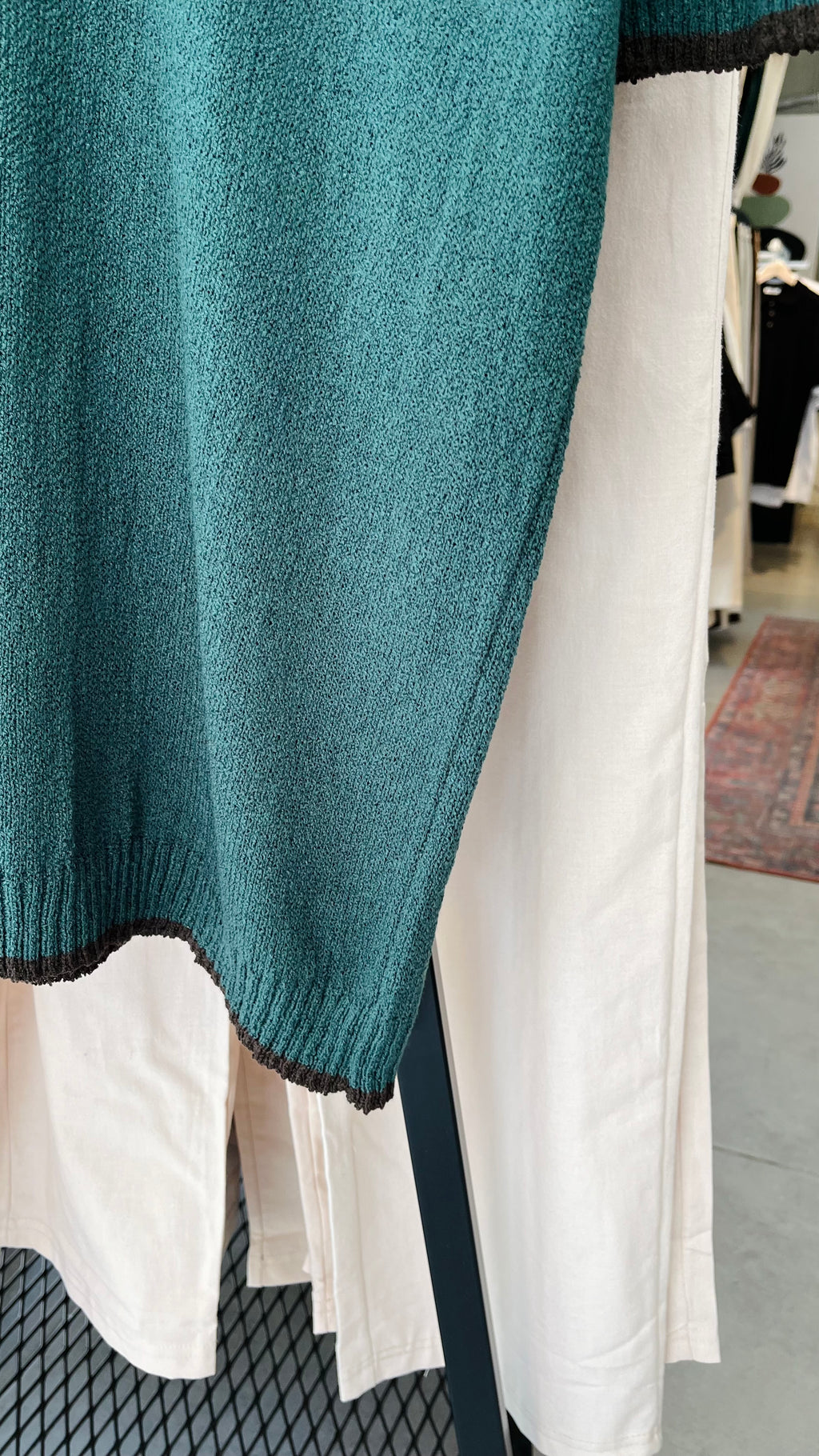 Regular Yeşil Yakalı Triko Tshirt – Yeşil 9268