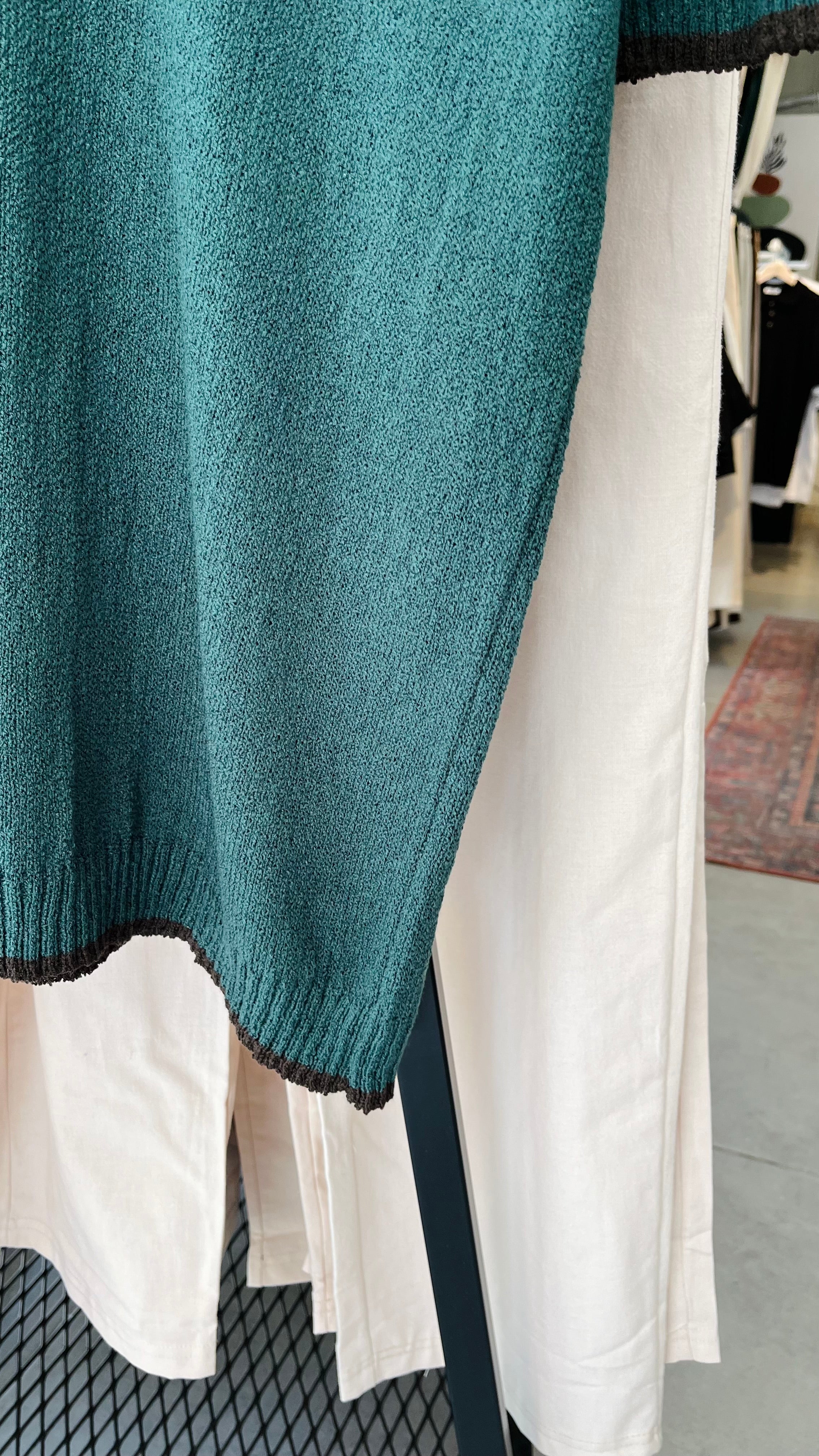 Regular Yeşil Yakalı Triko Tshirt – Yeşil 9268
