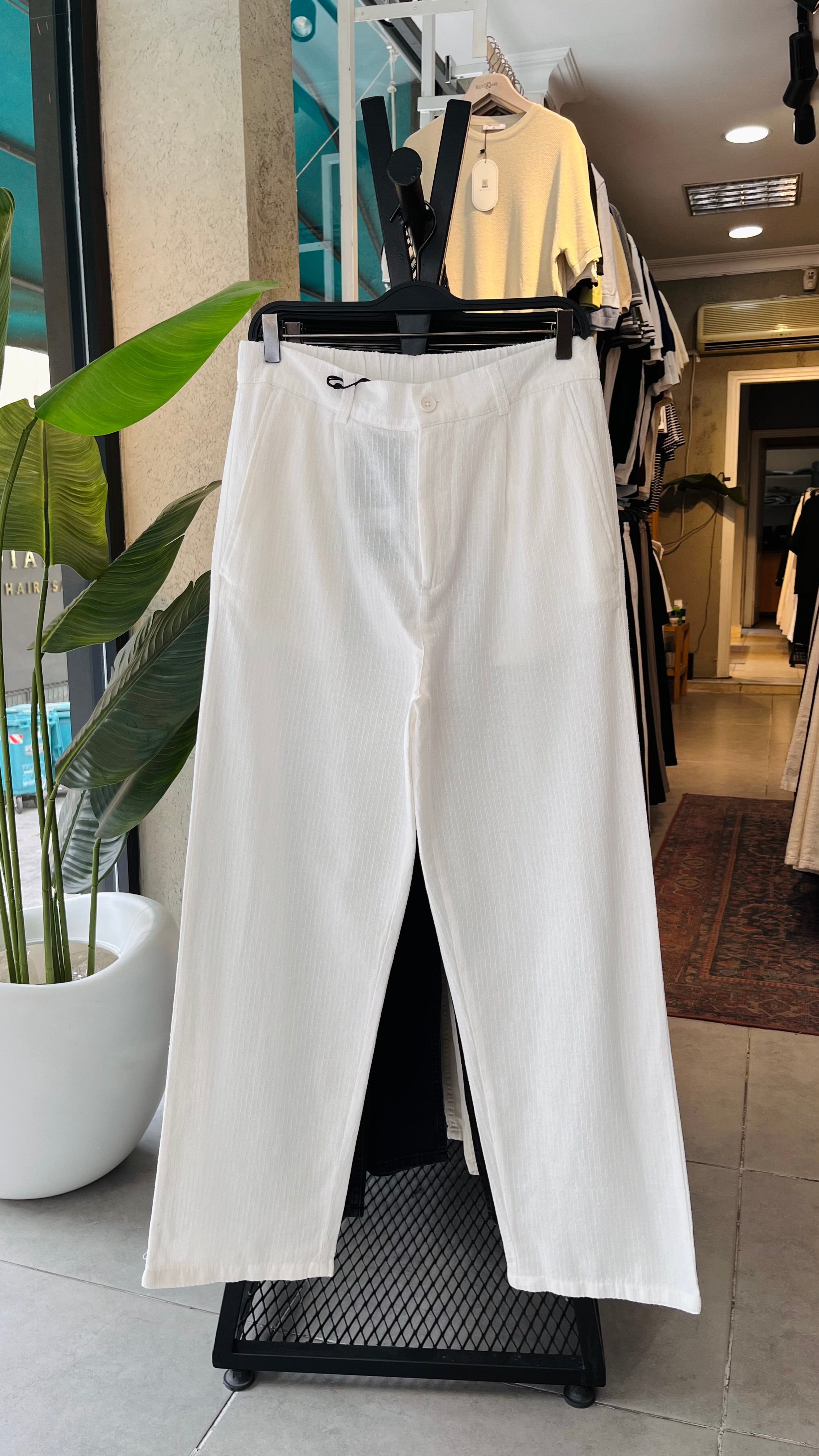 Baggy Beyaz Pantolon 6224