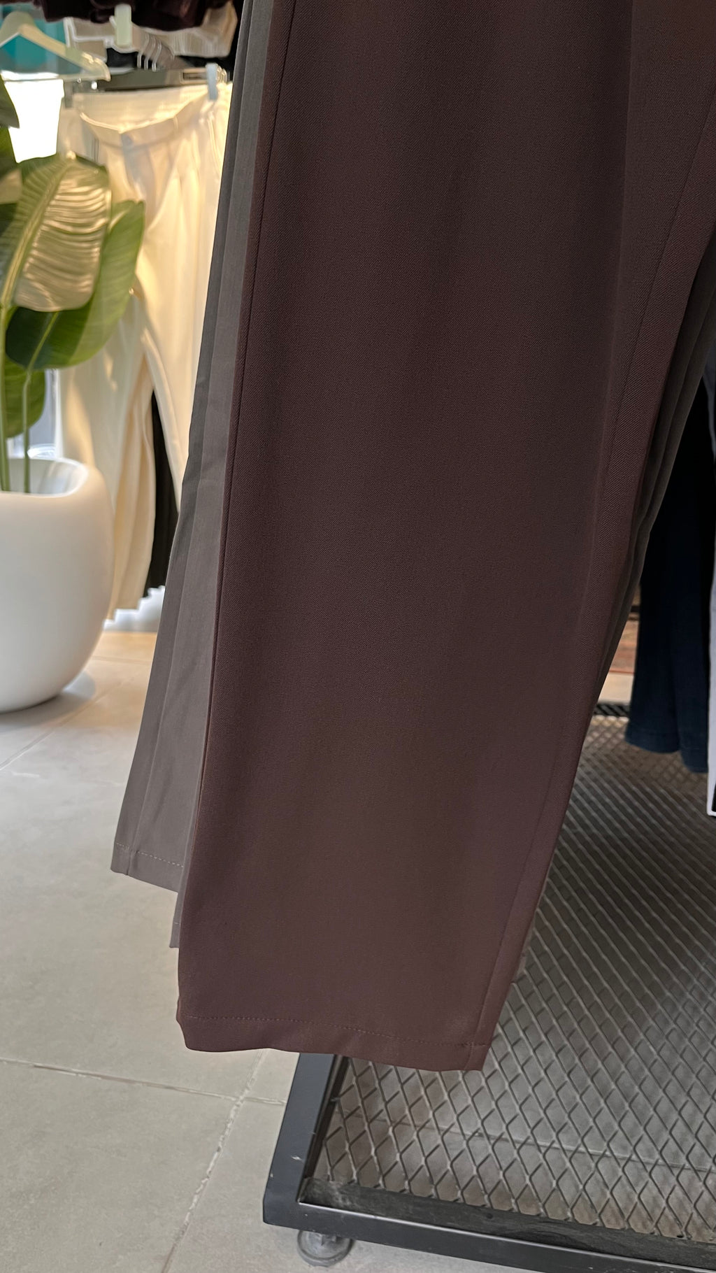 Baggy Kahverengi Kalın Kumaş Pantolon 6239