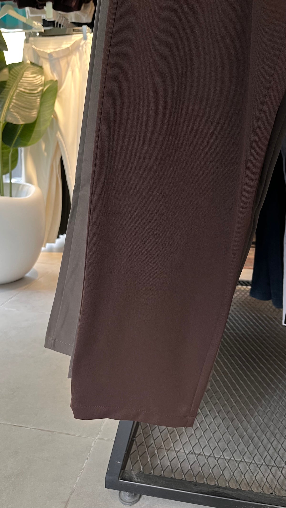 Baggy Kahverengi Kalın Kumaş Pantolon 6239