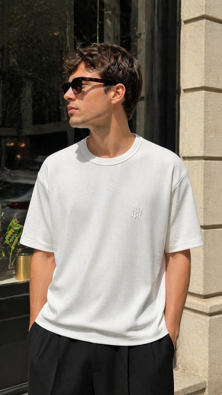 Oversize Beyaz Tshirt 9392