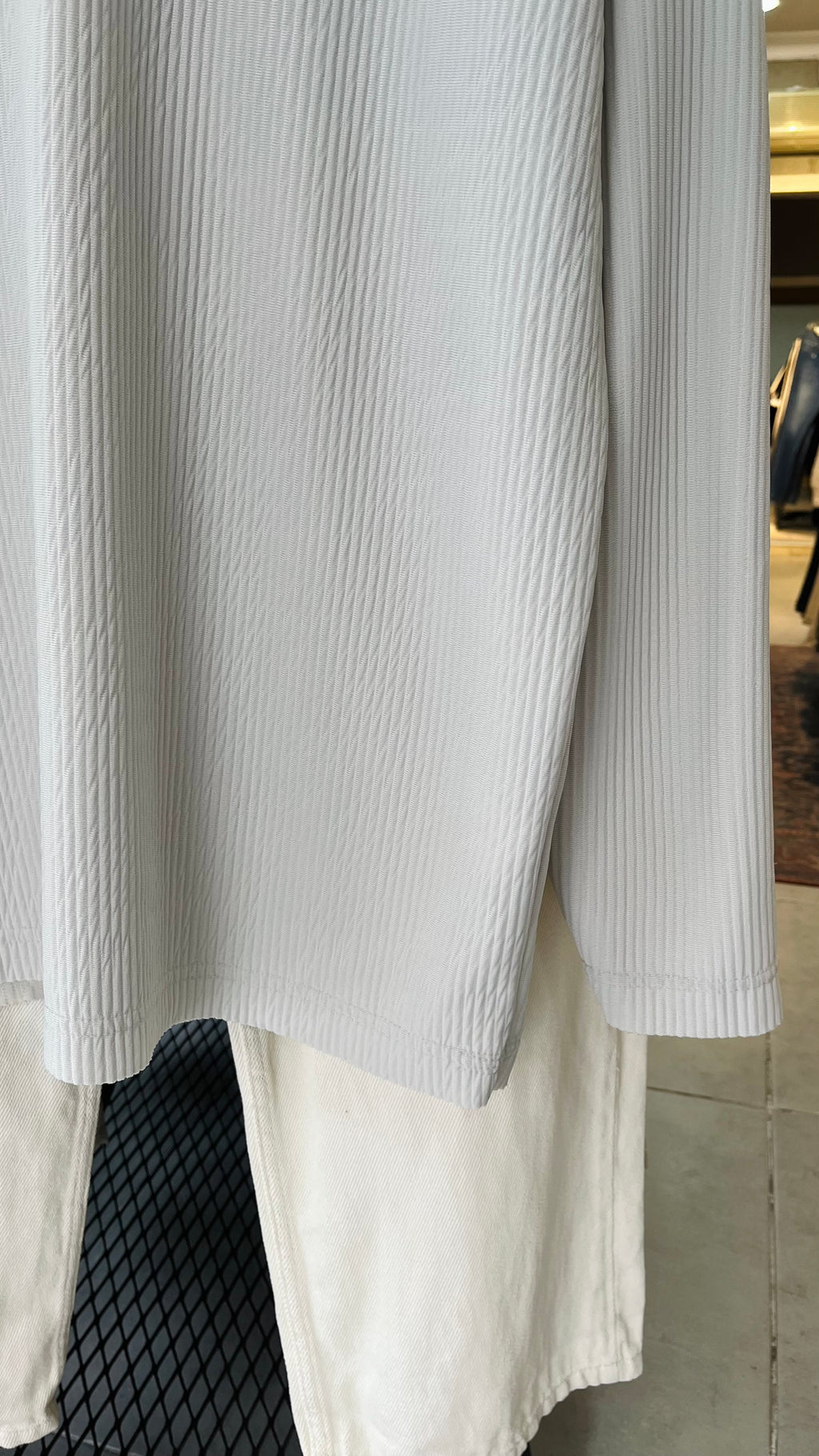 Oversize Gri Yakalı Sweatshirt 5002