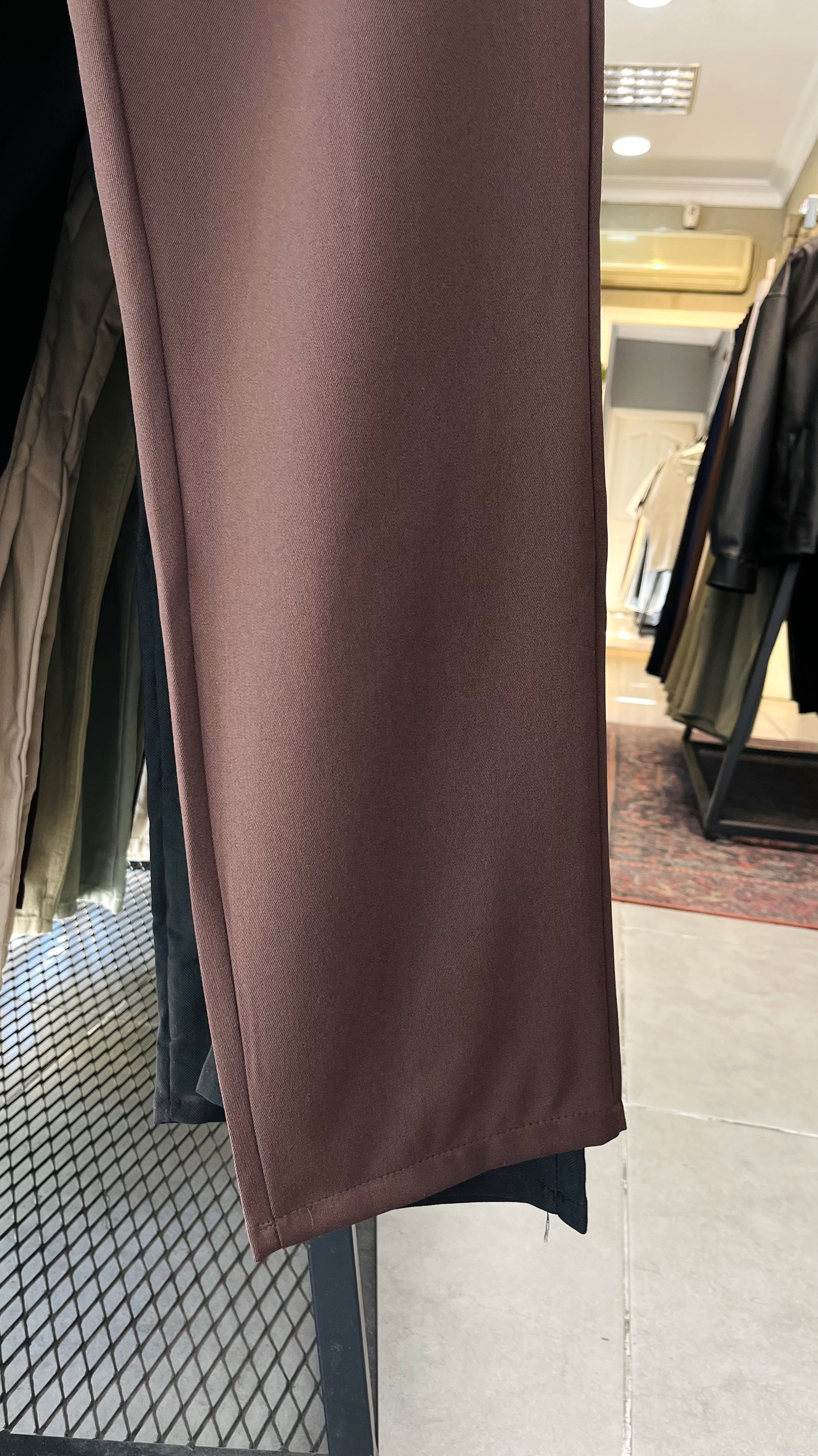 Baggy Kahverengi Kalın Kumaş Pantolon 6153