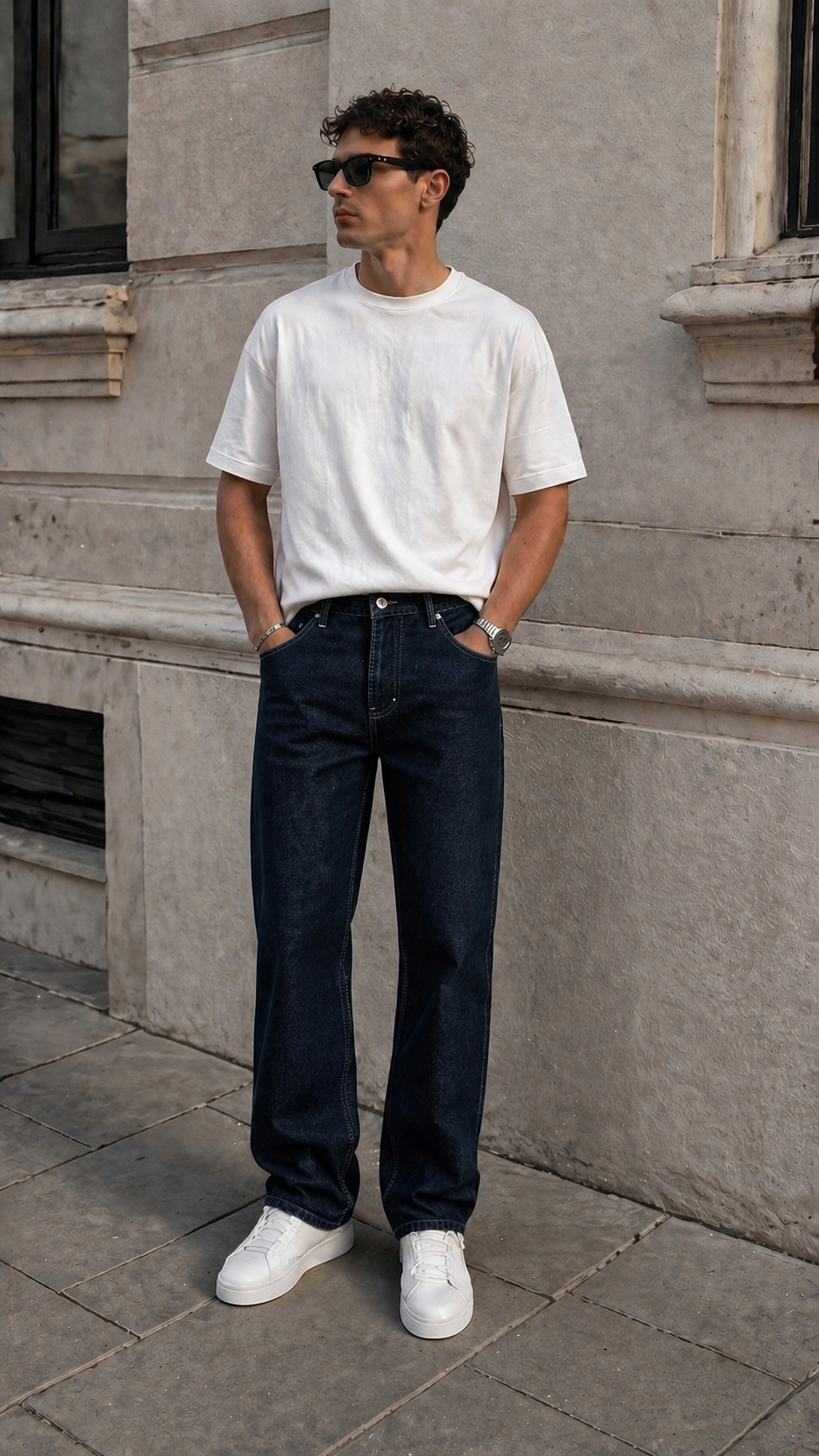 Baggy Lacivert Jean 3331