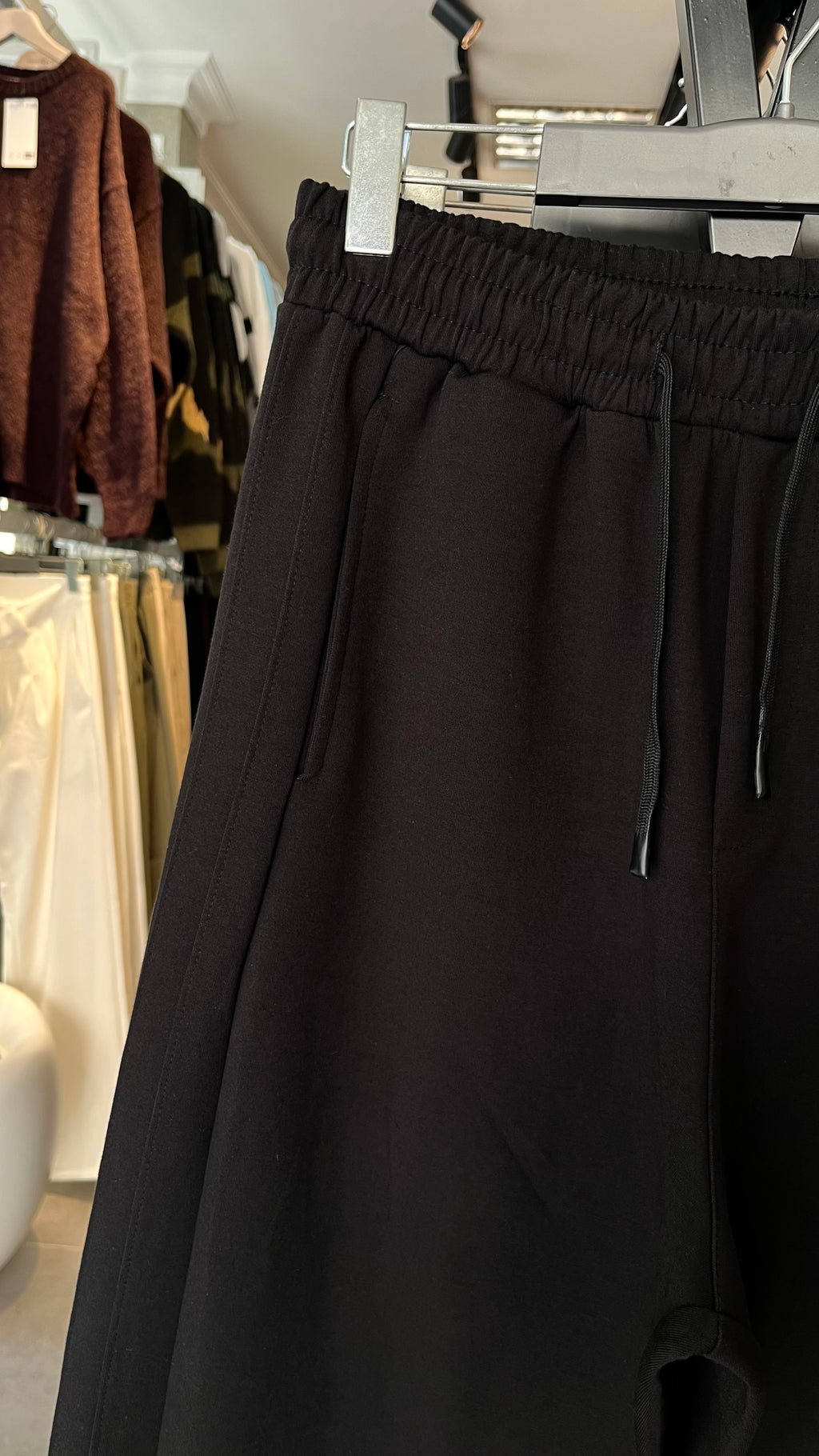 Baggy Yanları Detaylı Siyah Eşofman 6244