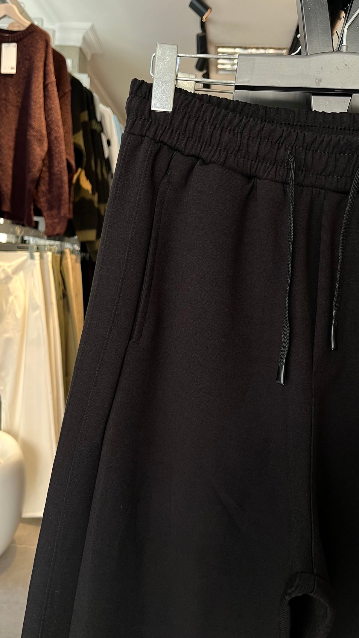Baggy Yanları Detaylı Siyah Eşofman 6244