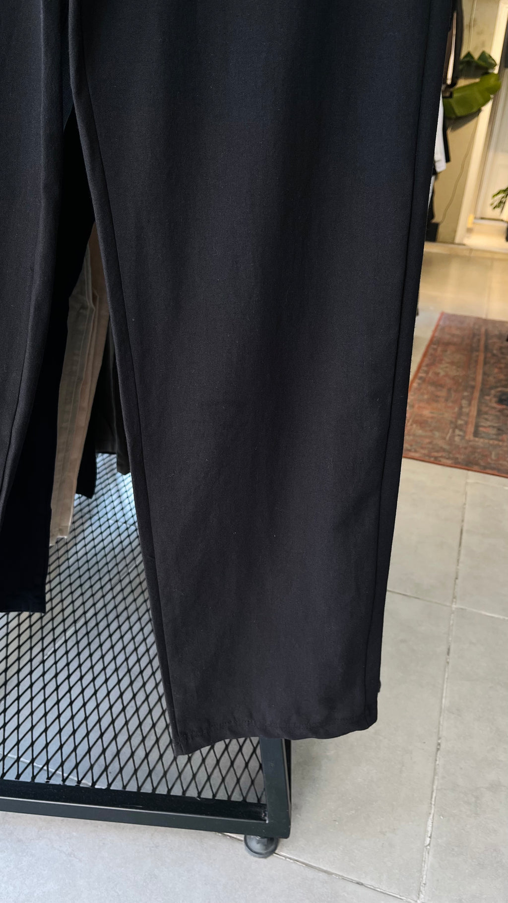 Baggy Siyah Keten Pantolon 6183