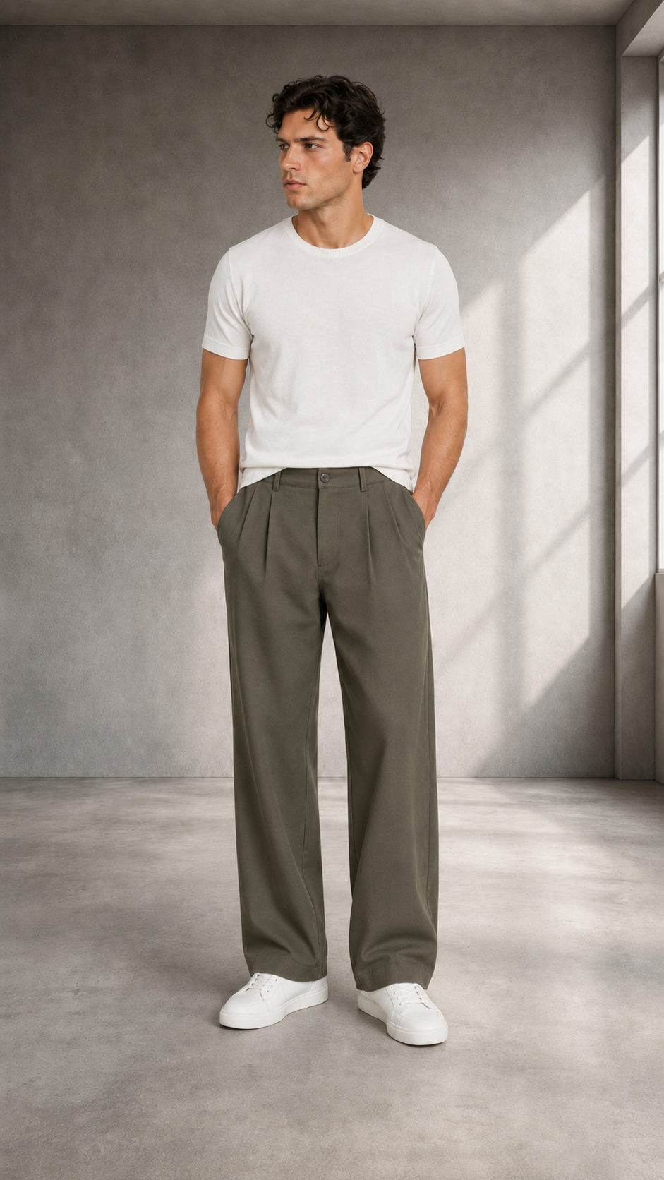 Beyaz İnce Pamuklu Triko Tshirt 9457