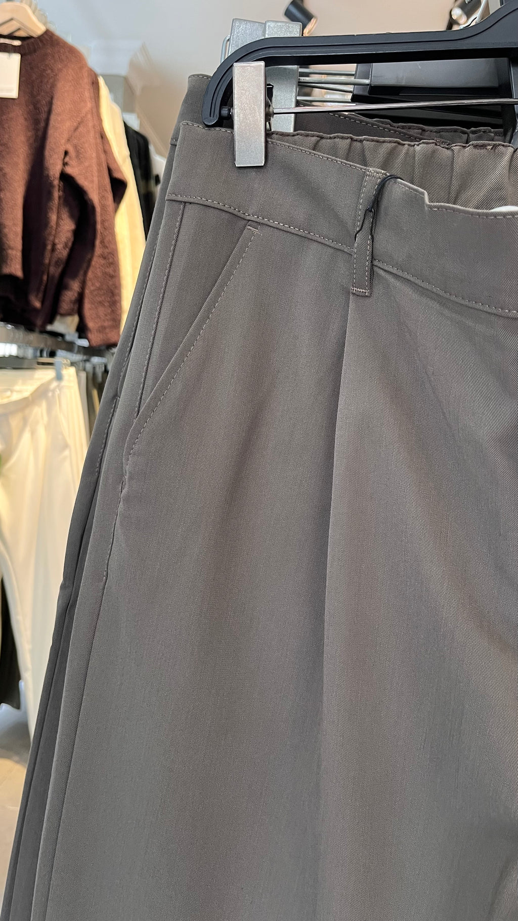 Baggy Premium Kumaş Pileli Haki Pantolon  6241