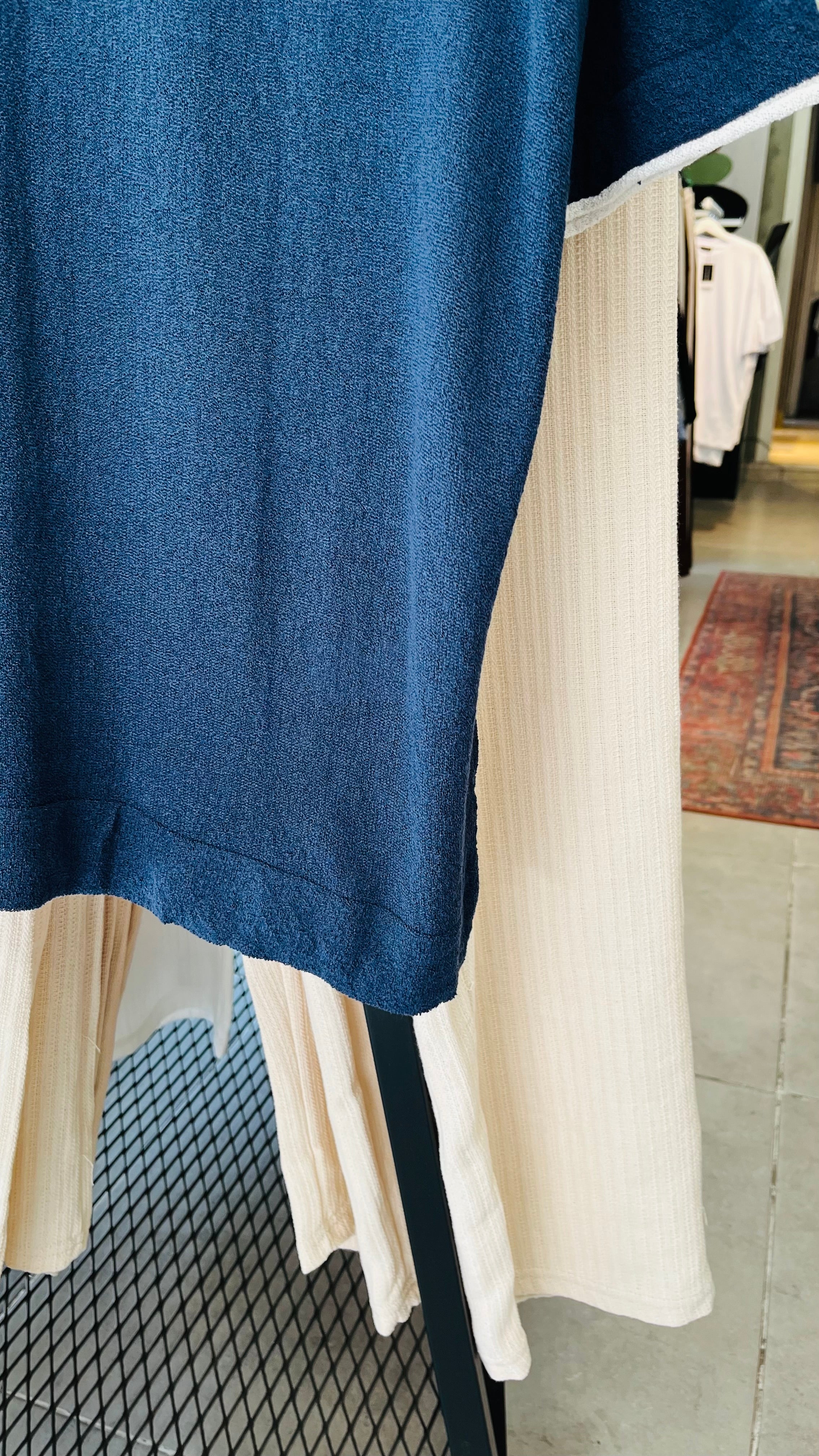 Oversize Lacivert Cep Detaylı Yakalı Tshirt – Lacivert 9294