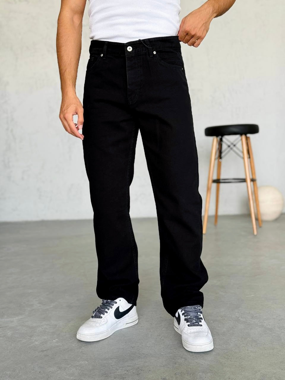 Baggy Siyah Jean 3275