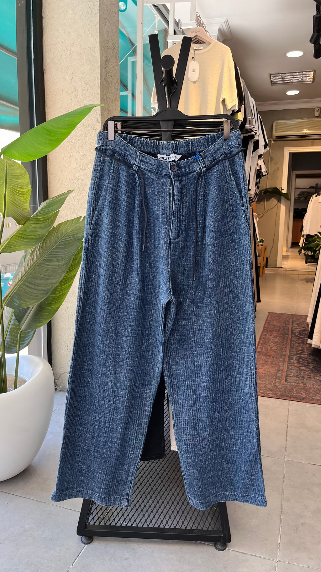 Baggy Ekstra Bol Mavi Denim Pantolon 6230