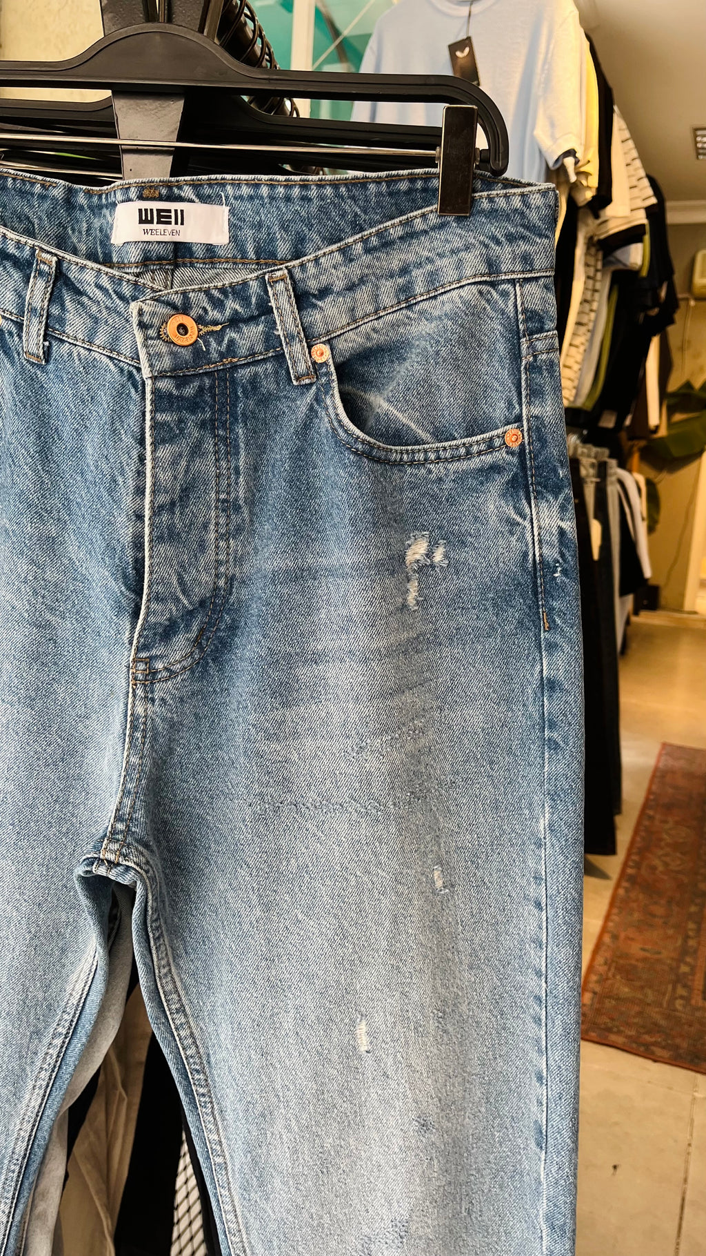 Baggy Mavi Yırtıklı Jean 3338
