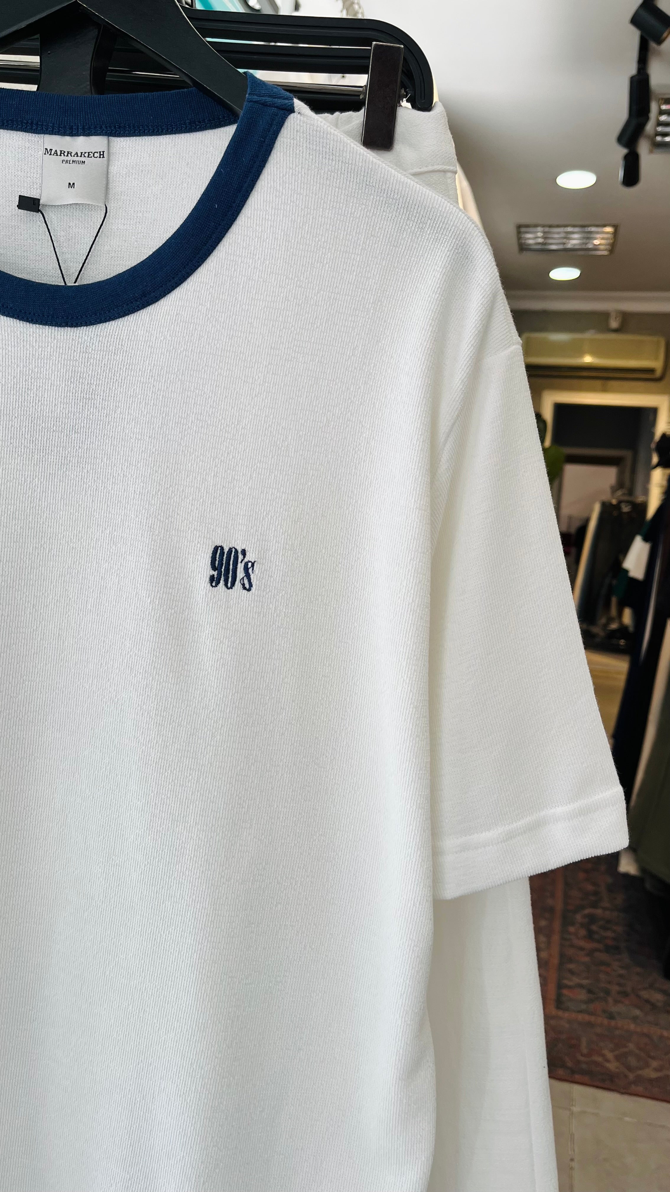 Oversize 90's Beyaz Tshirt – Beyaz 9341