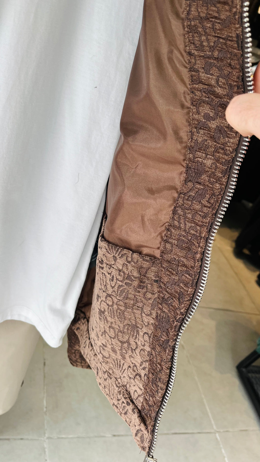 Jakar Dokulu Kahverengi Premium Ceket 2048