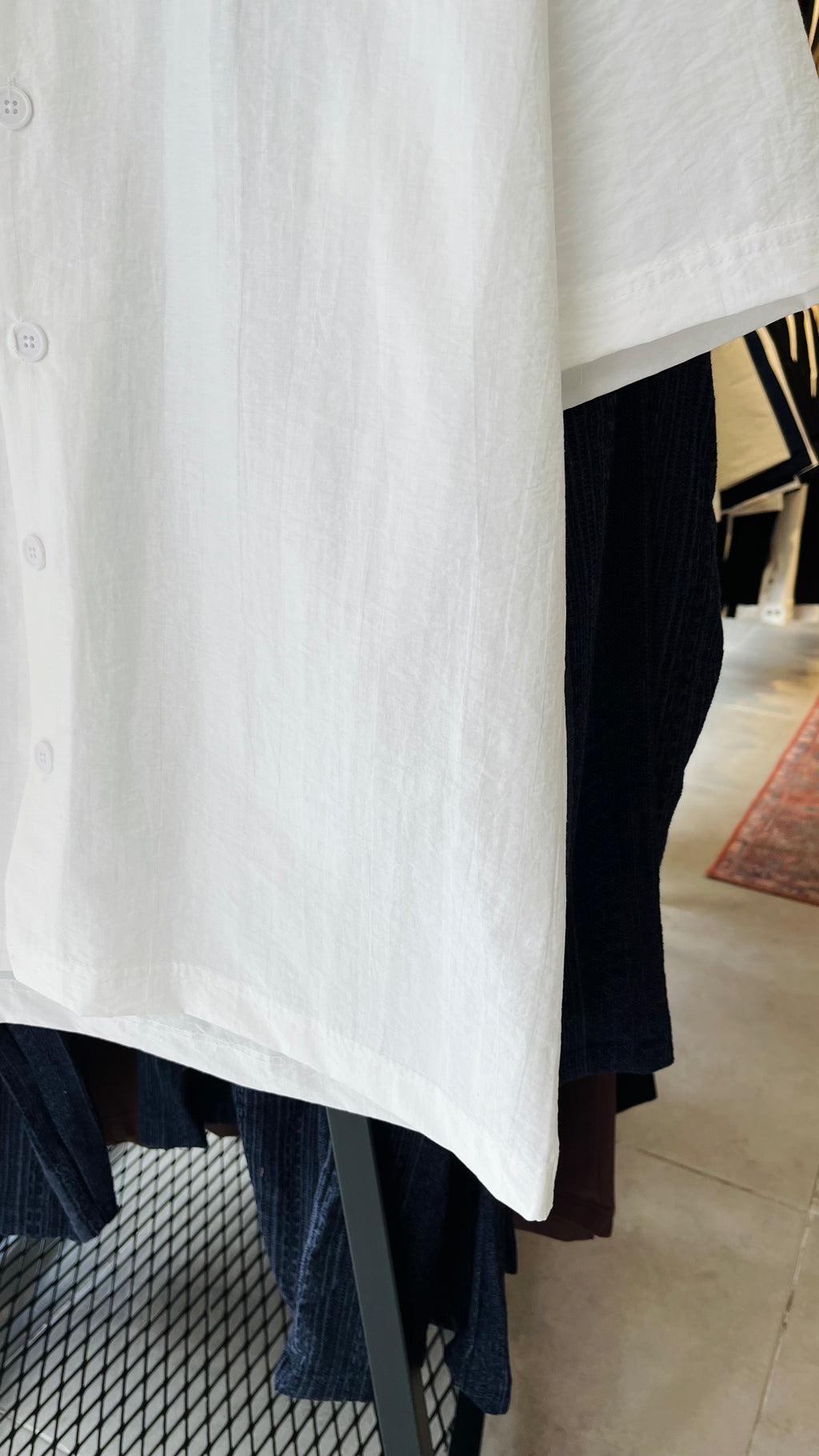 Oversize Beyaz Apaş Yaka Kısa Kollu Gömlek - Beyaz 5368