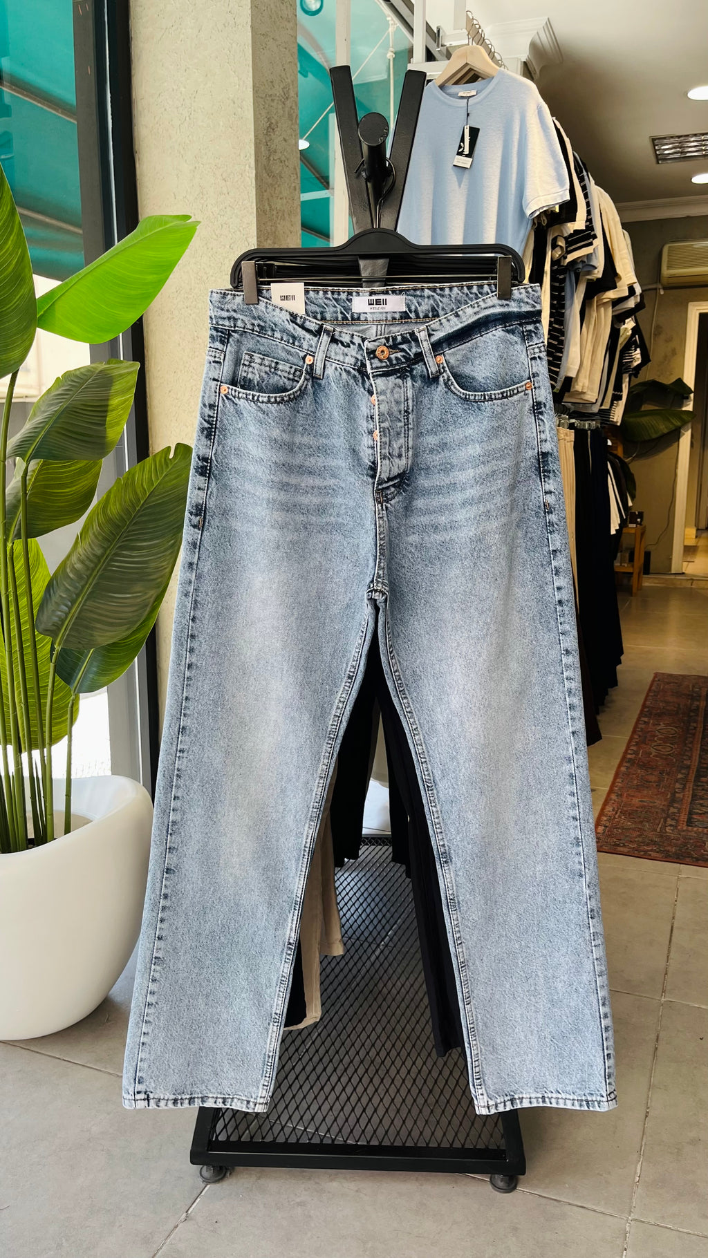 Baggy Açık Mavi Jean 3341
