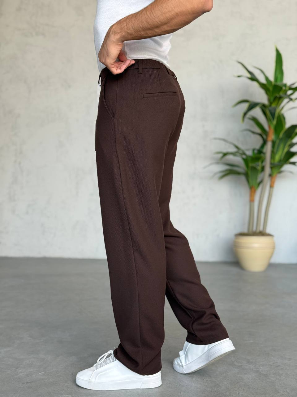 Baggy Kahverengi Kalın Pantolon 6156