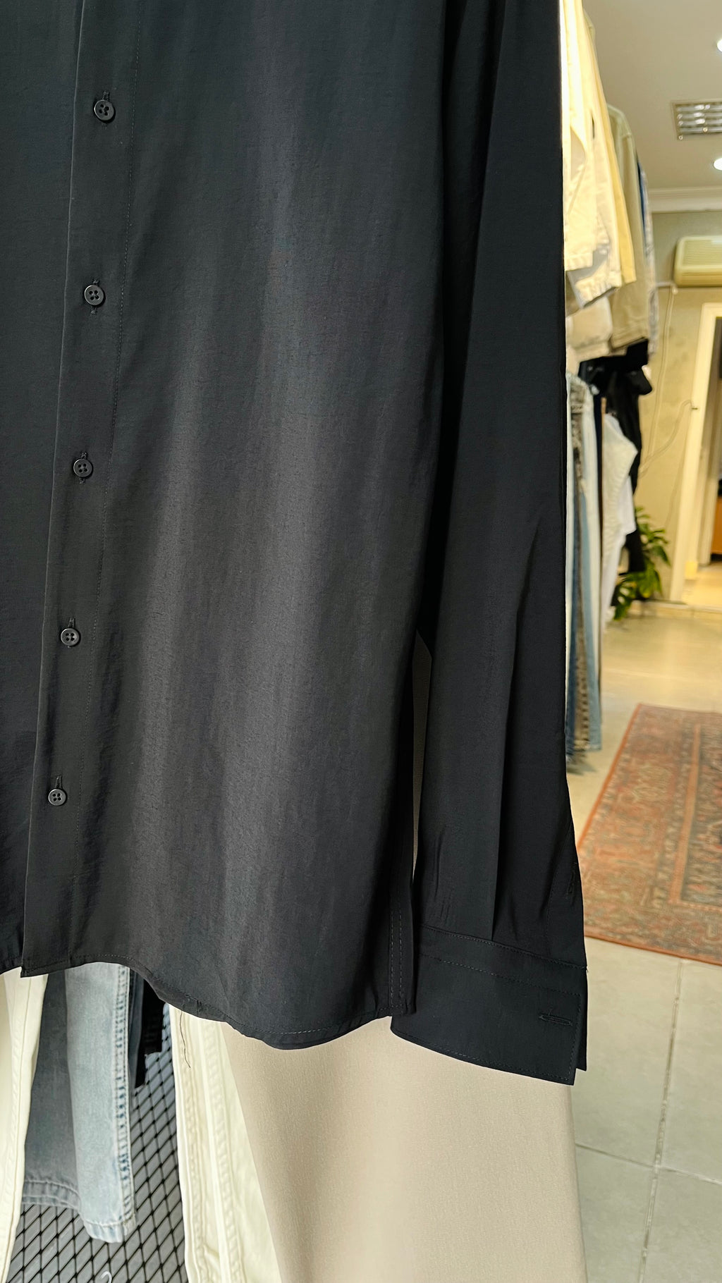 Siyah Uzun Kollu Gömlek 5431