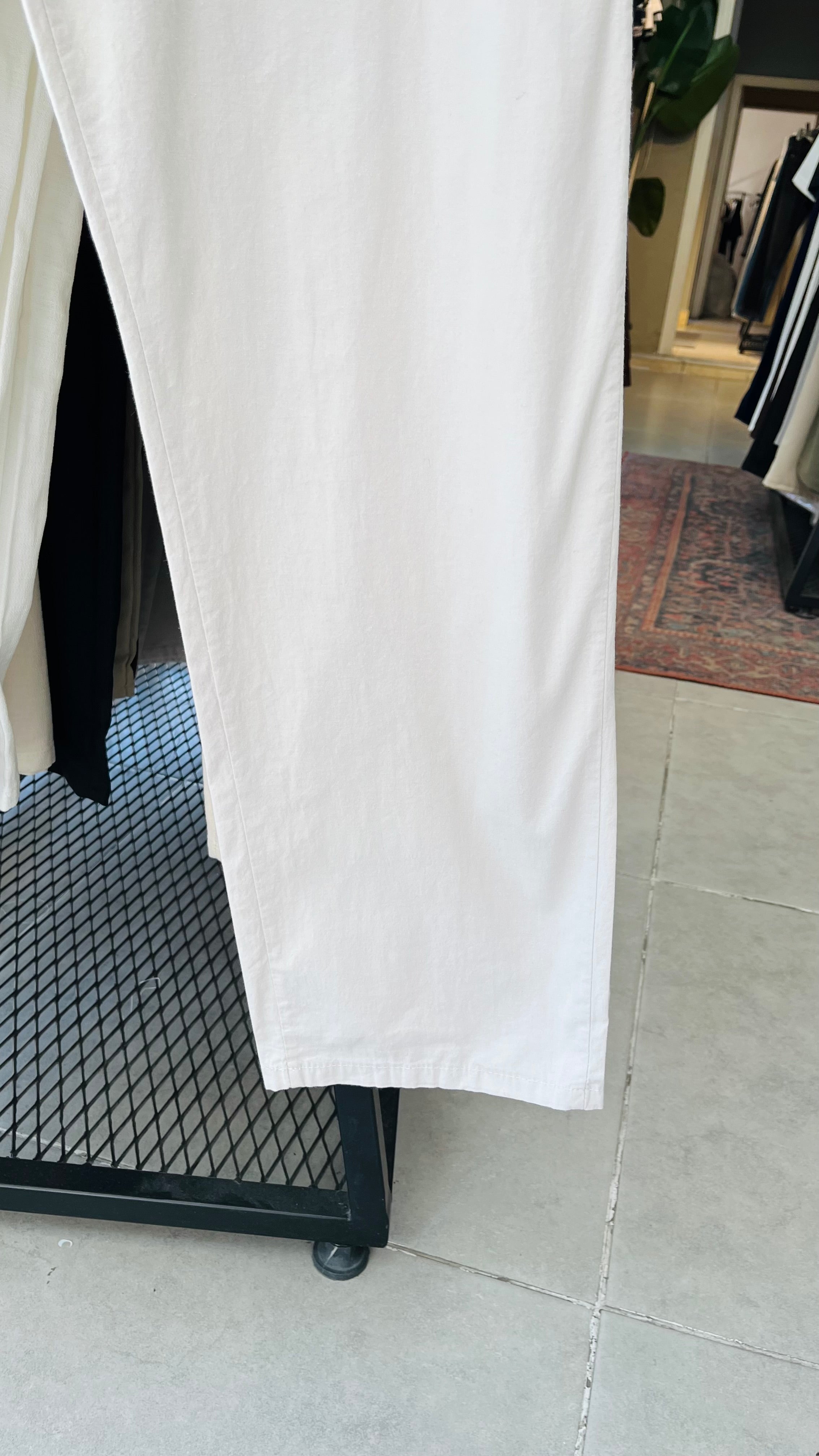 Baggy Taş Rengi Düğmeli ve İpli Likralı Pantolon - Taş Rengi 6139
