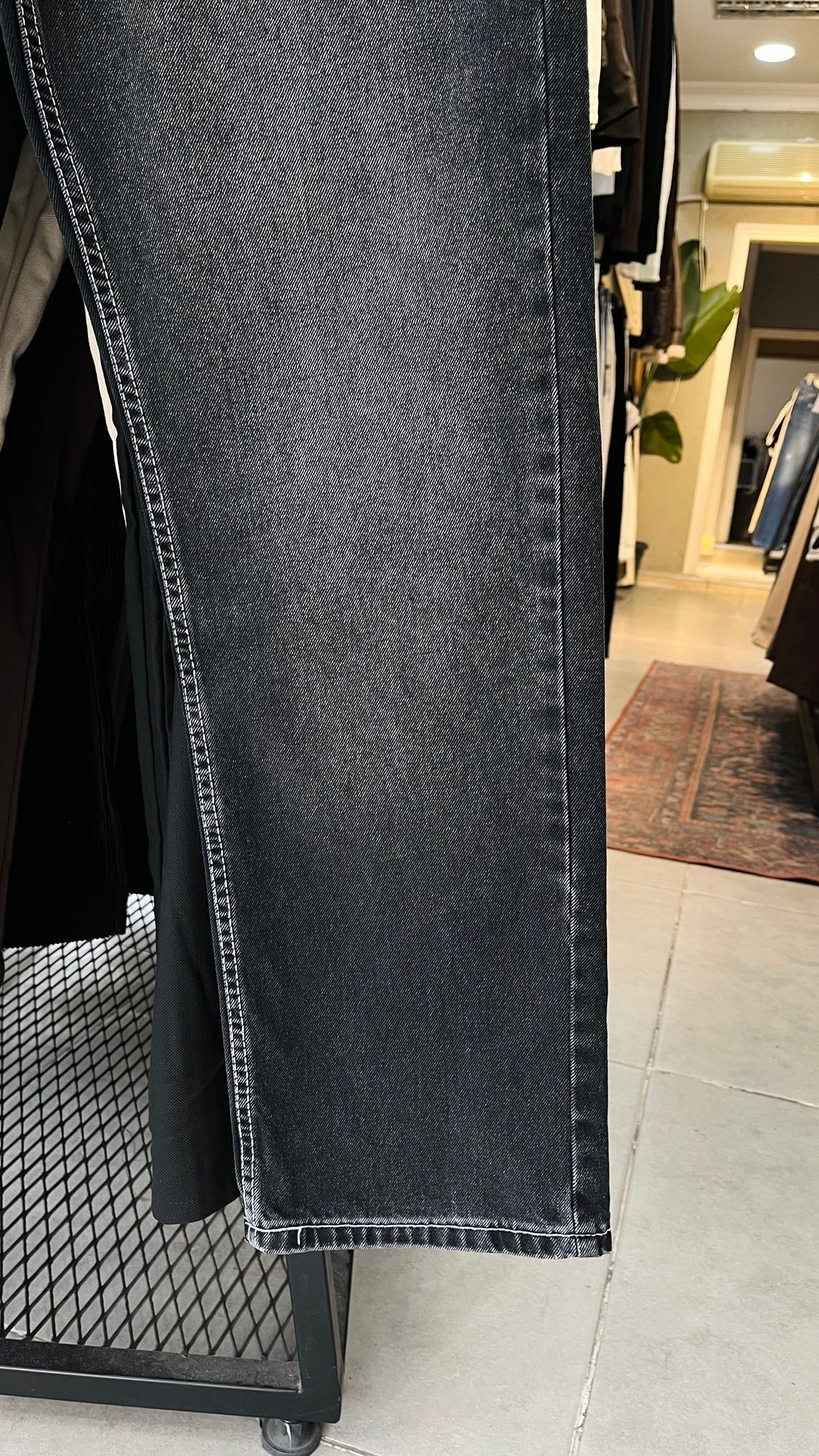 Baggy Siyah Yıkamalı Jean 3328