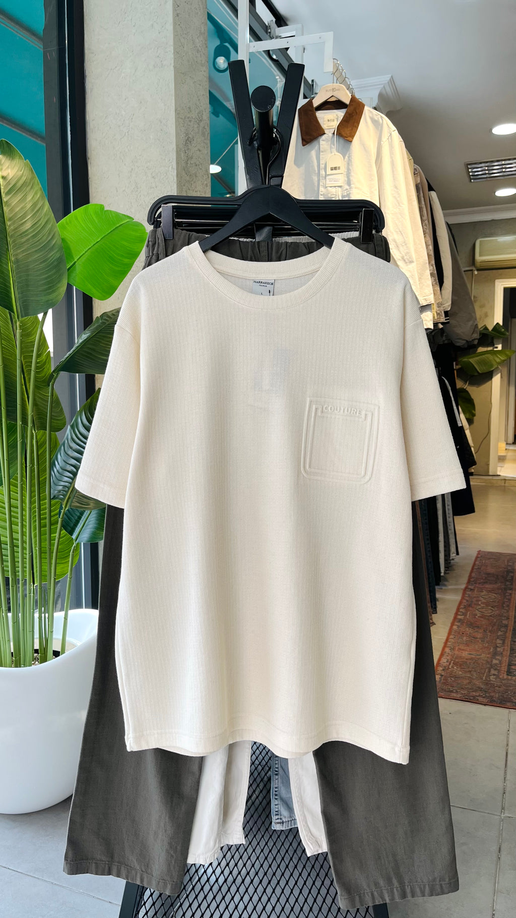 Oversize Bej Tshirt 9363