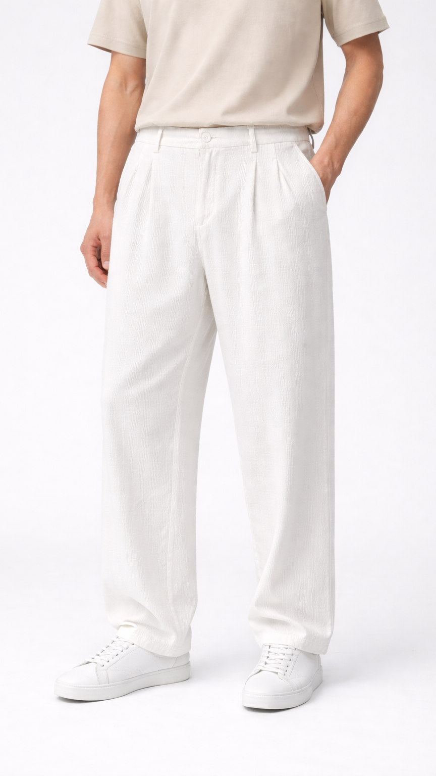 Baggy Beyaz Pantolon 6175