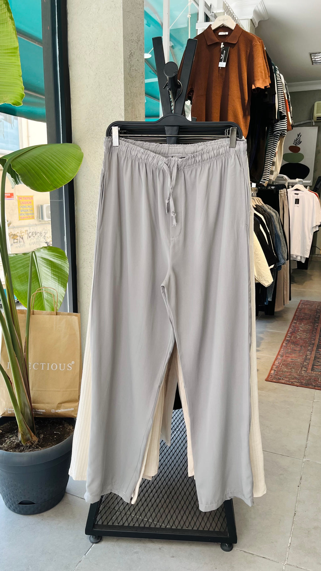 Baggy Gri Pantolon - Gri 6143