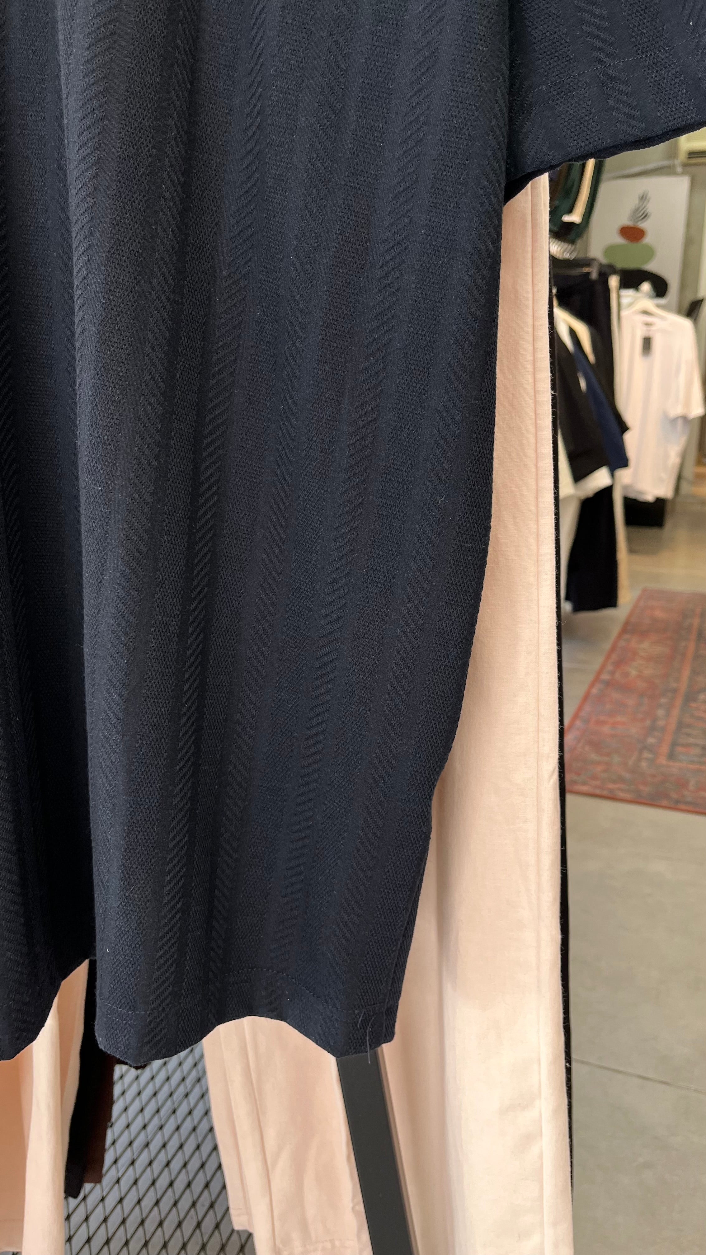 Oversize Lacivert Yakalı Tshirt – Lacivert 9322
