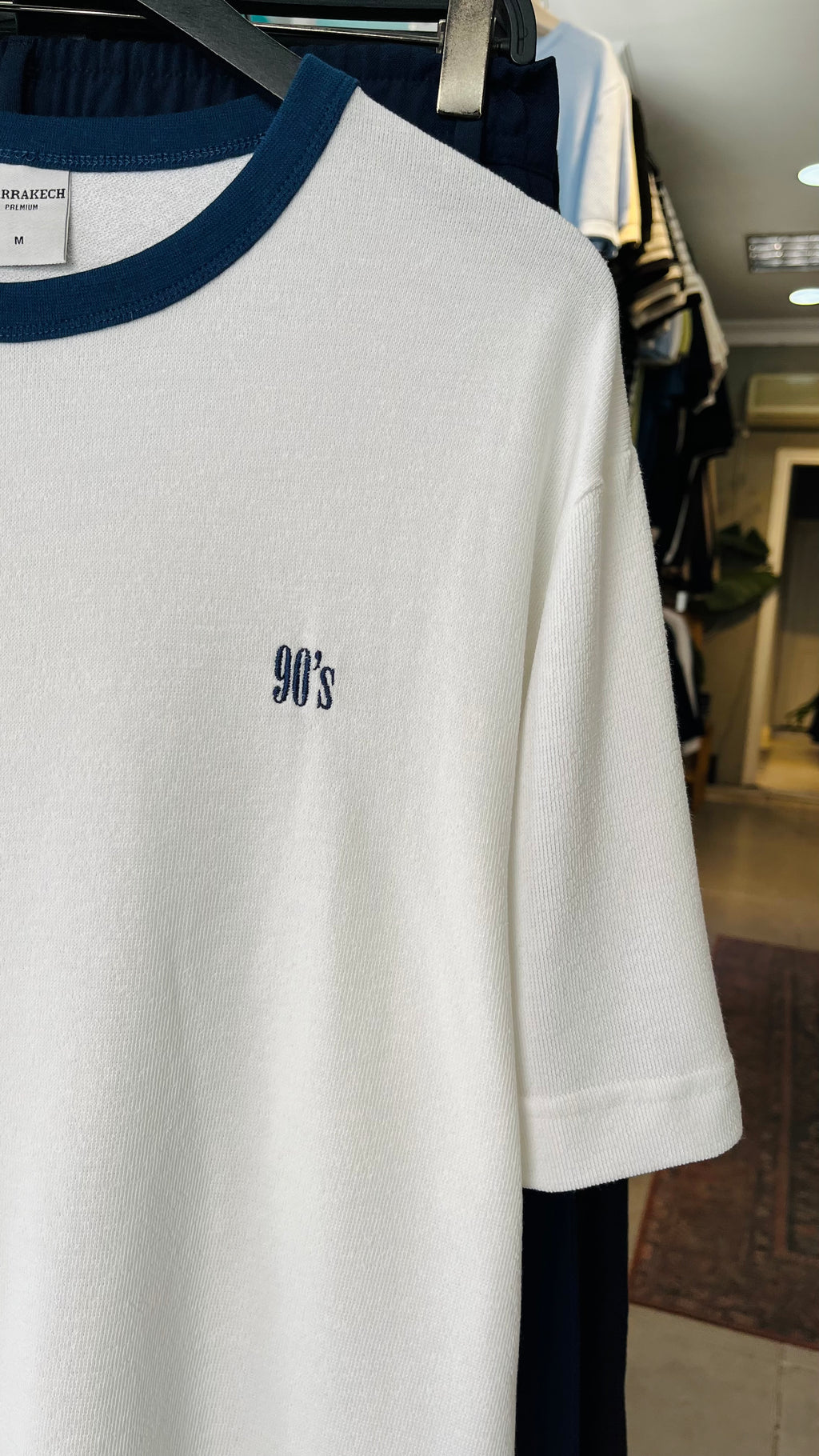 Oversize Beyaz 90's Tshirt 9394