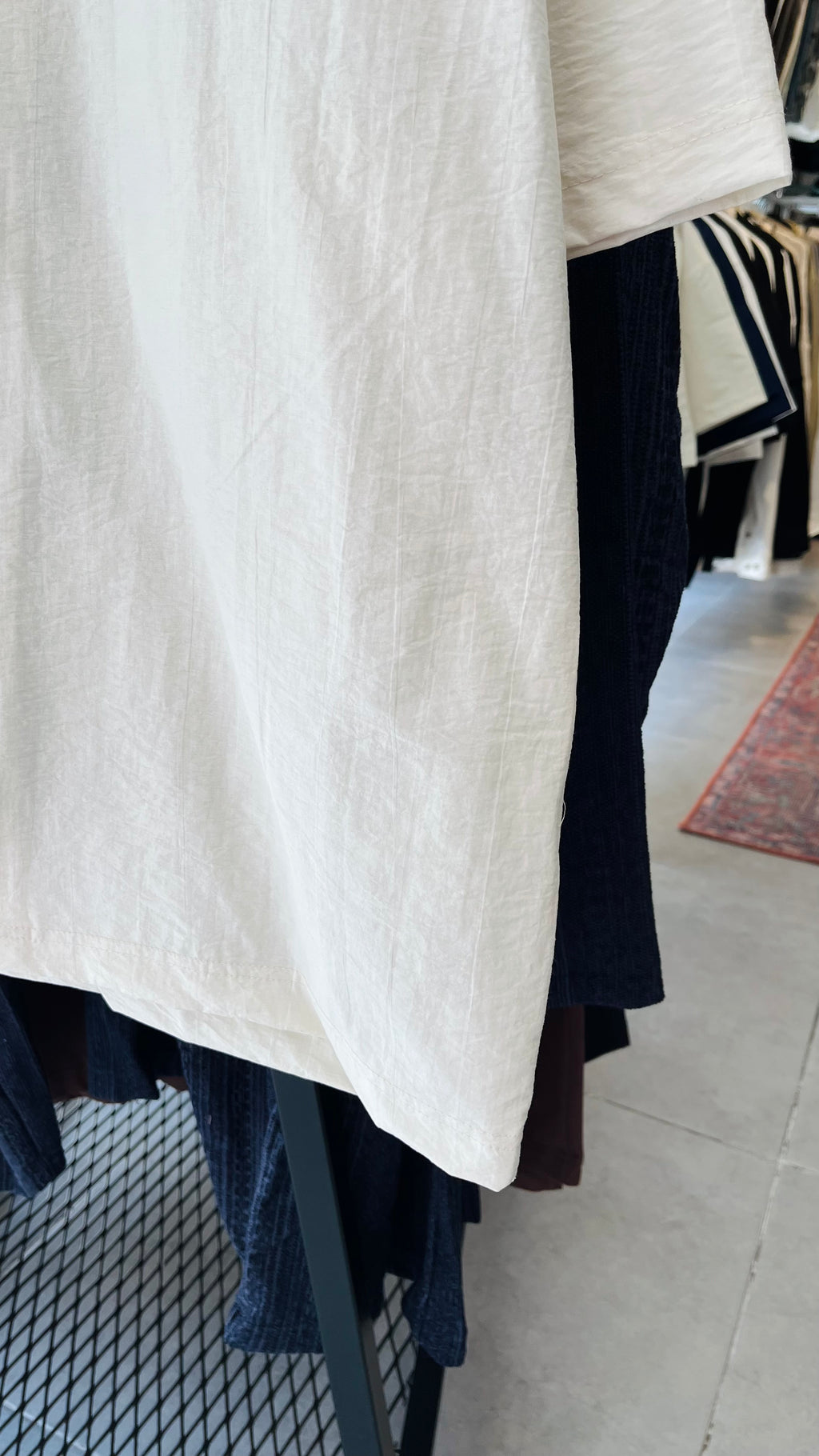 Oversize Bej Apaş Yaka Kısa Kollu Gömlek - Bej 5366