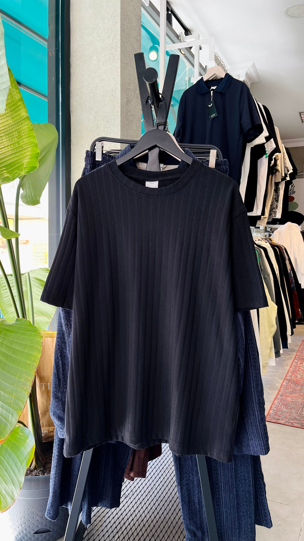 Oversize siyah tshirt – Siyah 9232