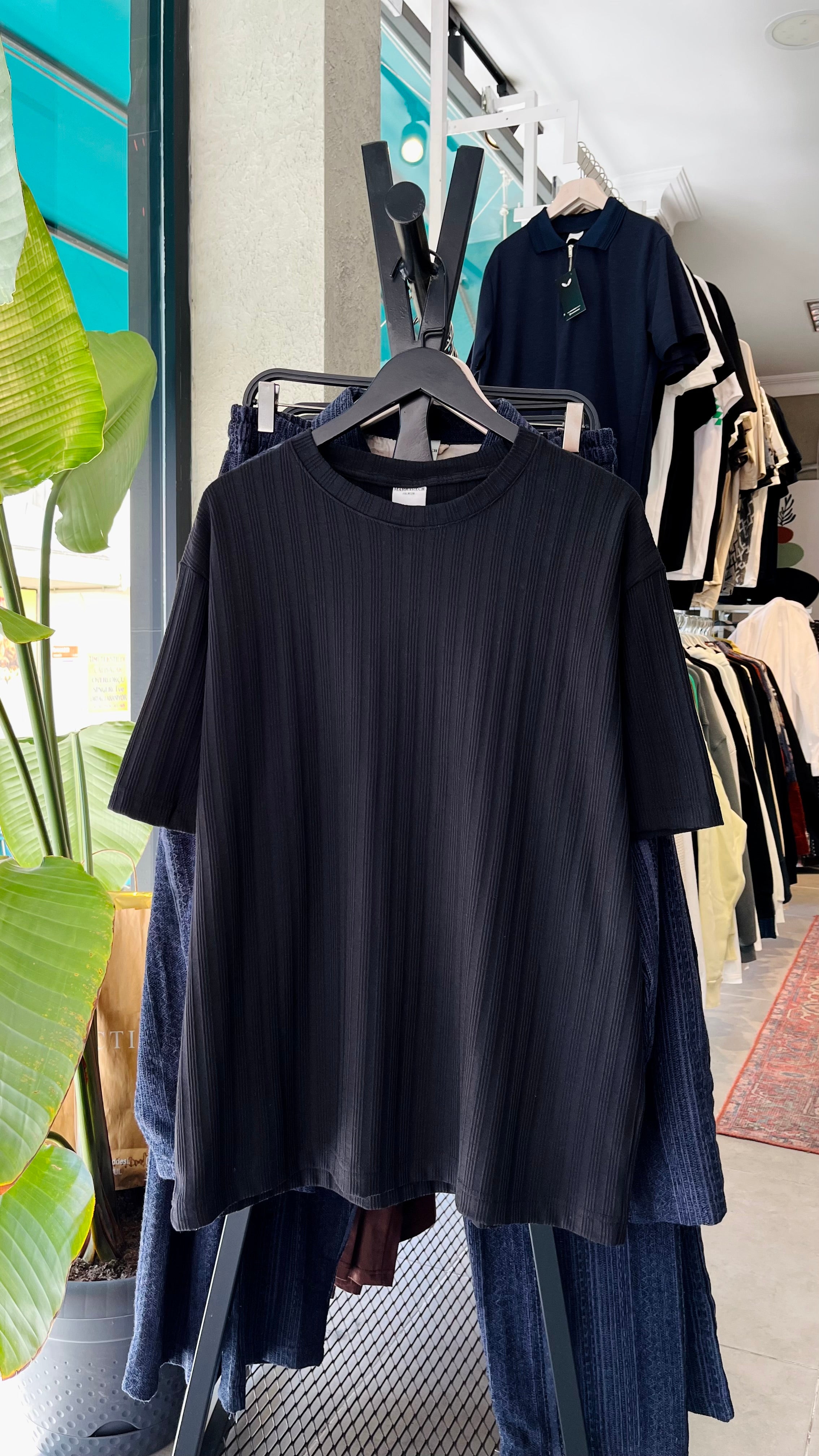 Oversize siyah tshirt – Siyah 9232