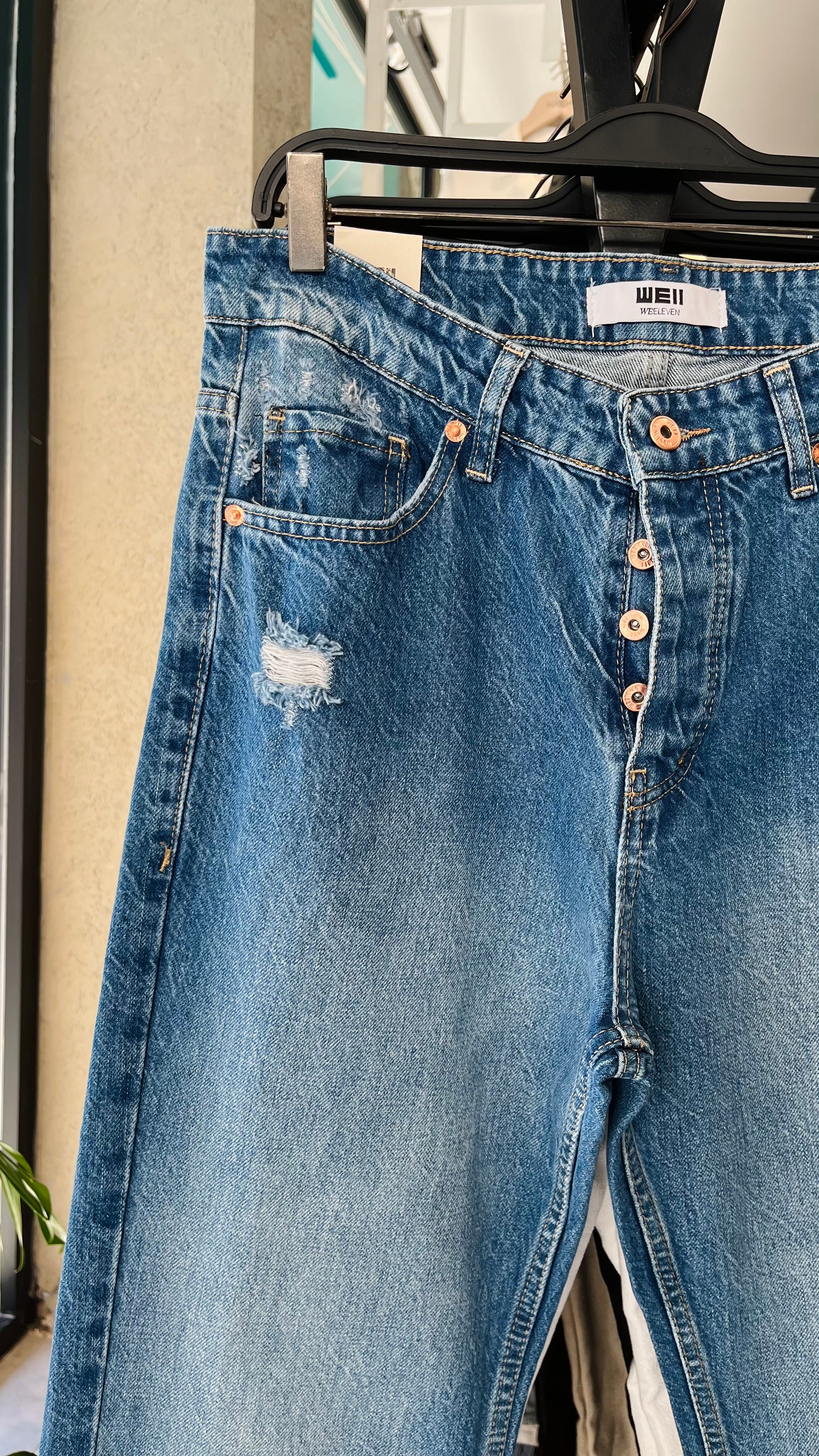 Baggy Mavi Yırtıklı Jean 3307