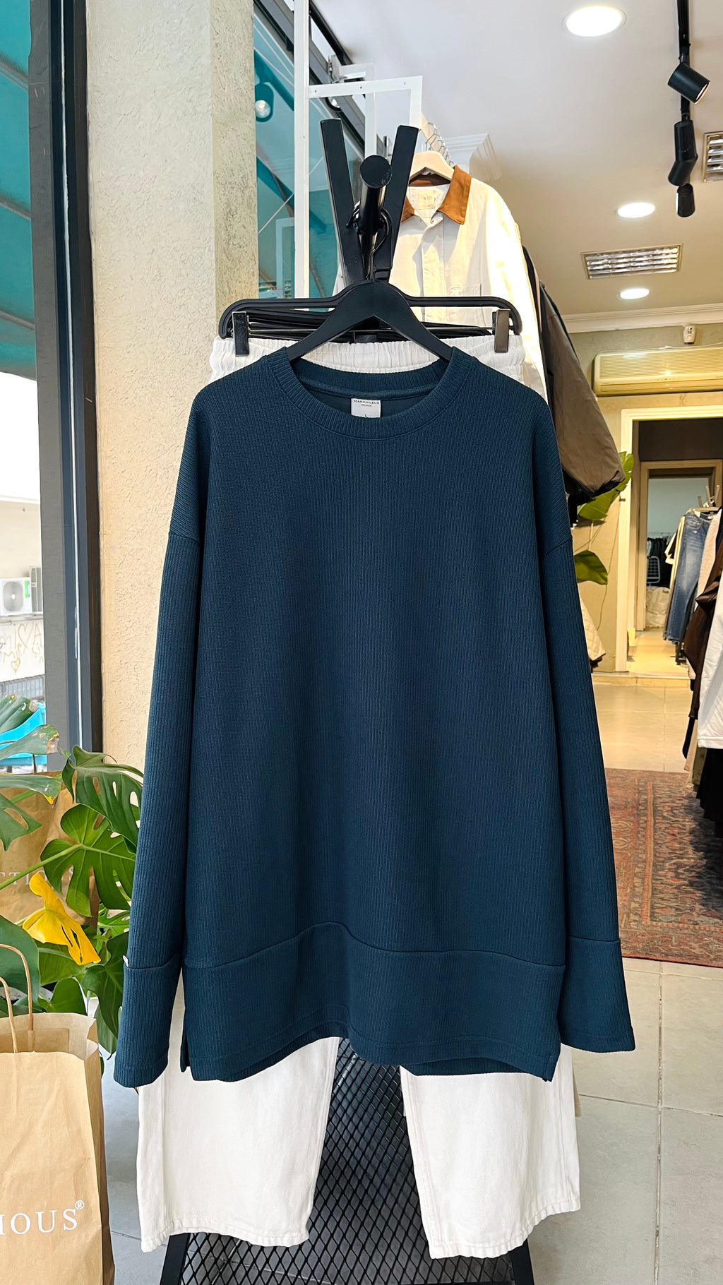 Oversize Petrol Mavisi Sweatshirt 5005