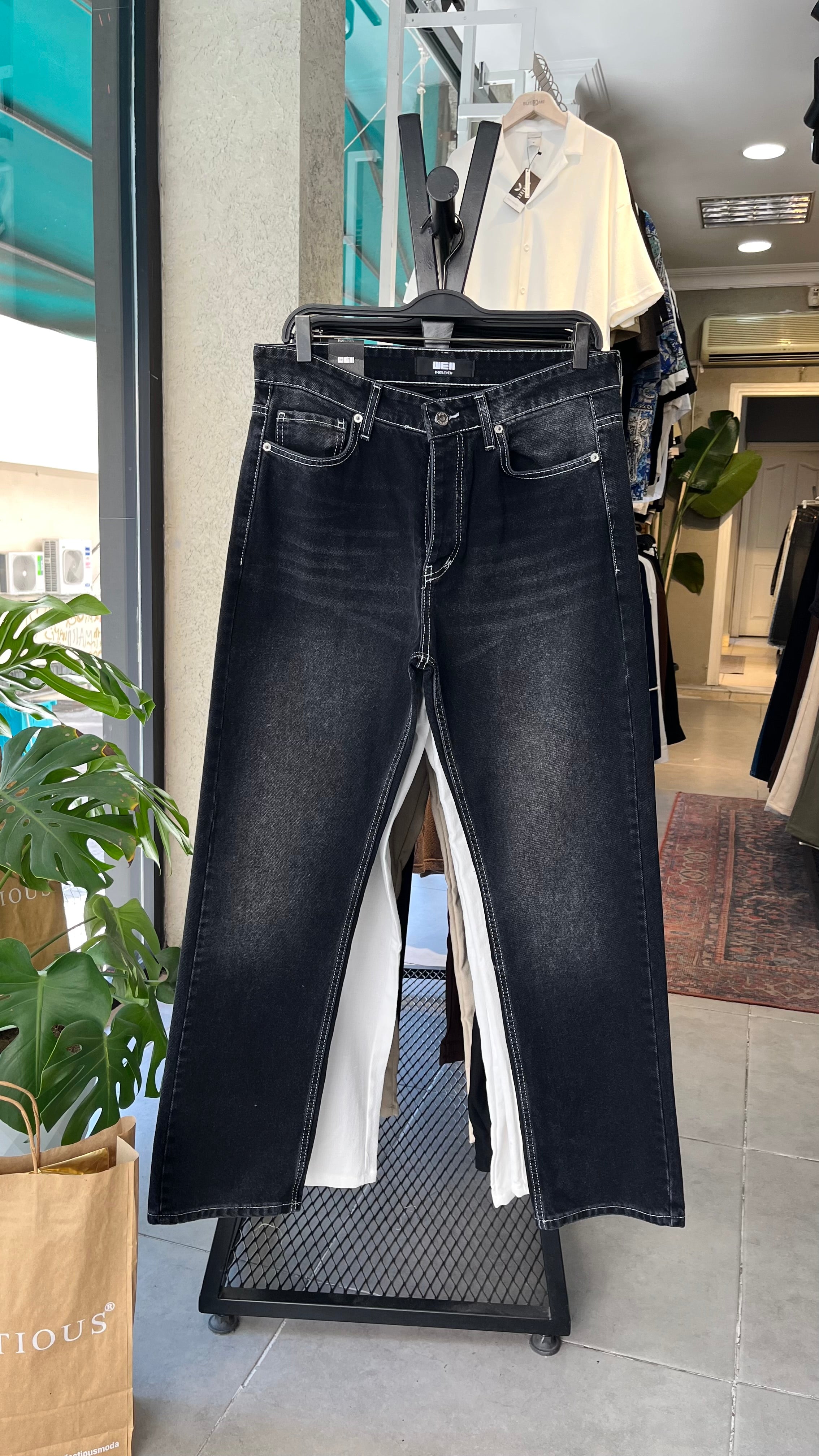 Baggy Antresit Yıkamalı Jean 3308