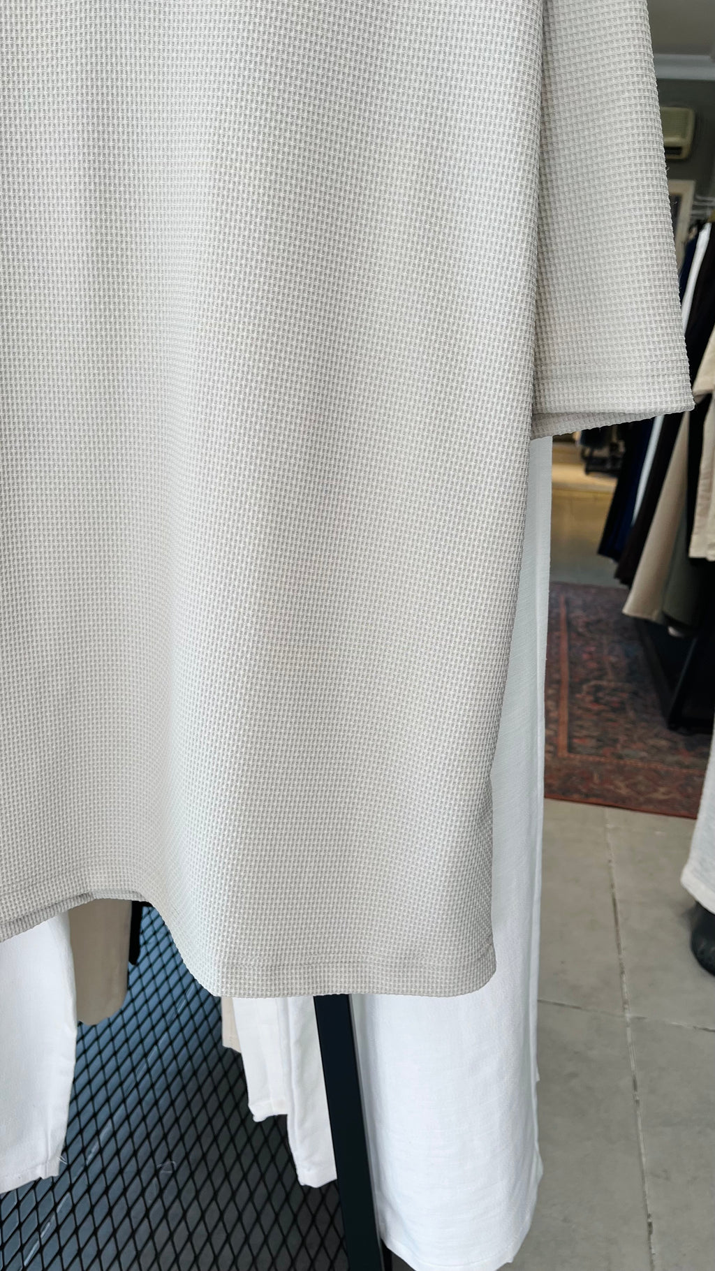 Oversize Bej Yakalı Tshirt – Bej 9334