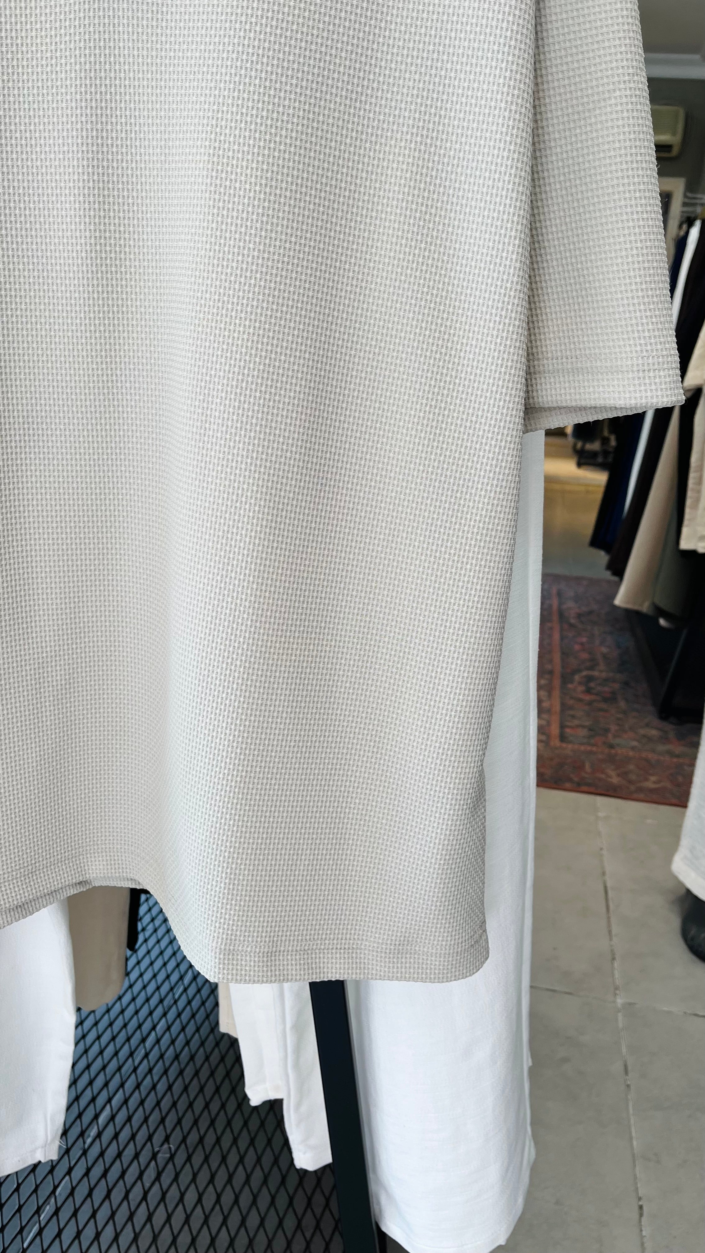 Oversize Bej Yakalı Tshirt – Bej 9334