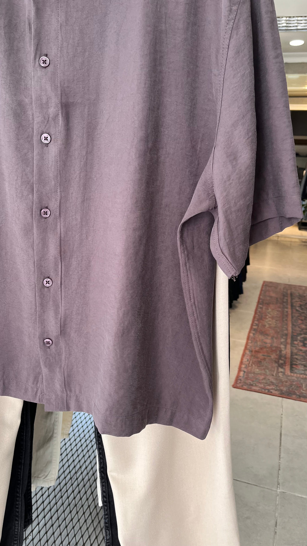 Oversize Kahverengi Modal Kumaş Gömlek 5500