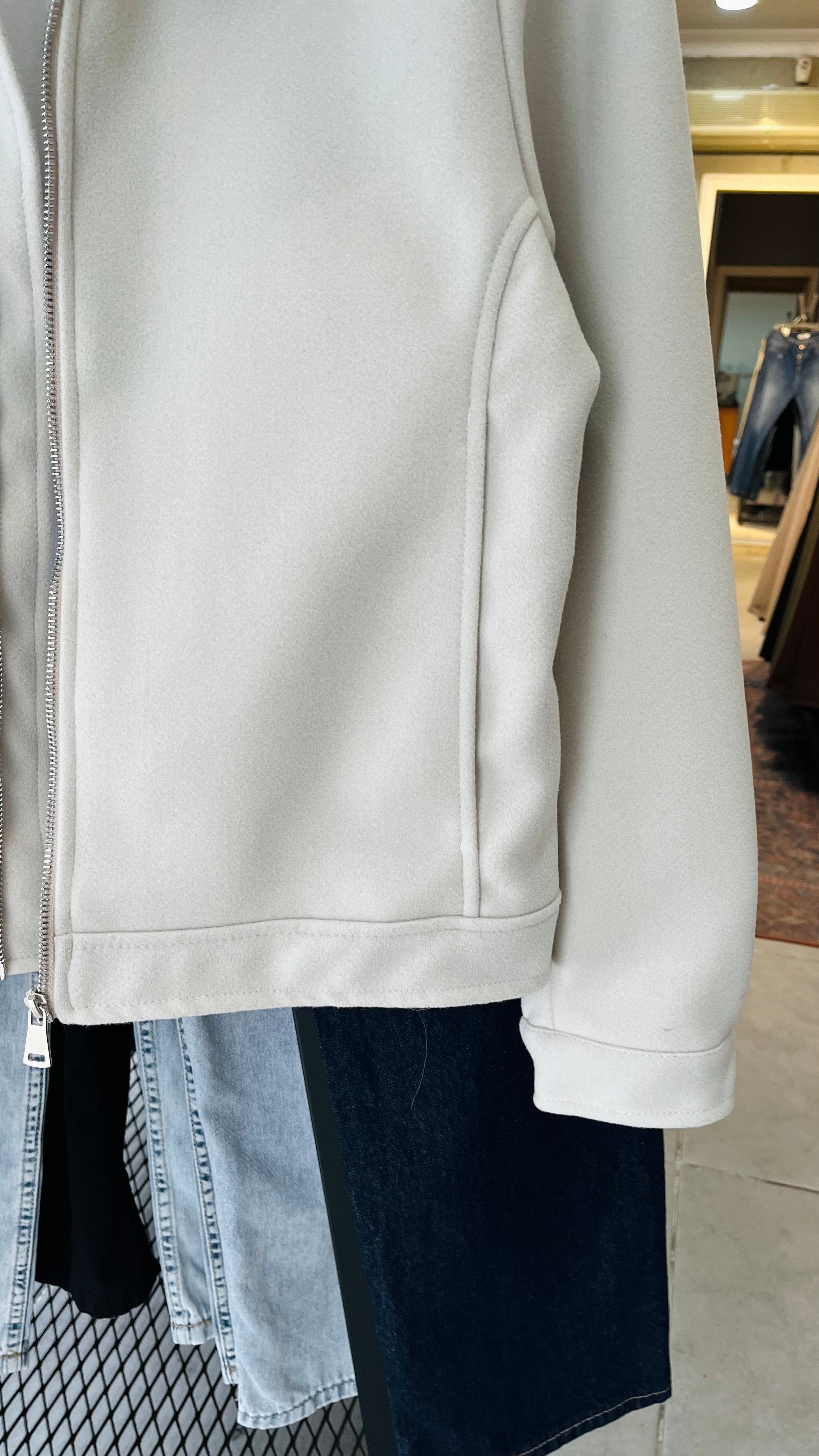 Premium Kumaş Taş Rengi Kaşe Ceket 2054