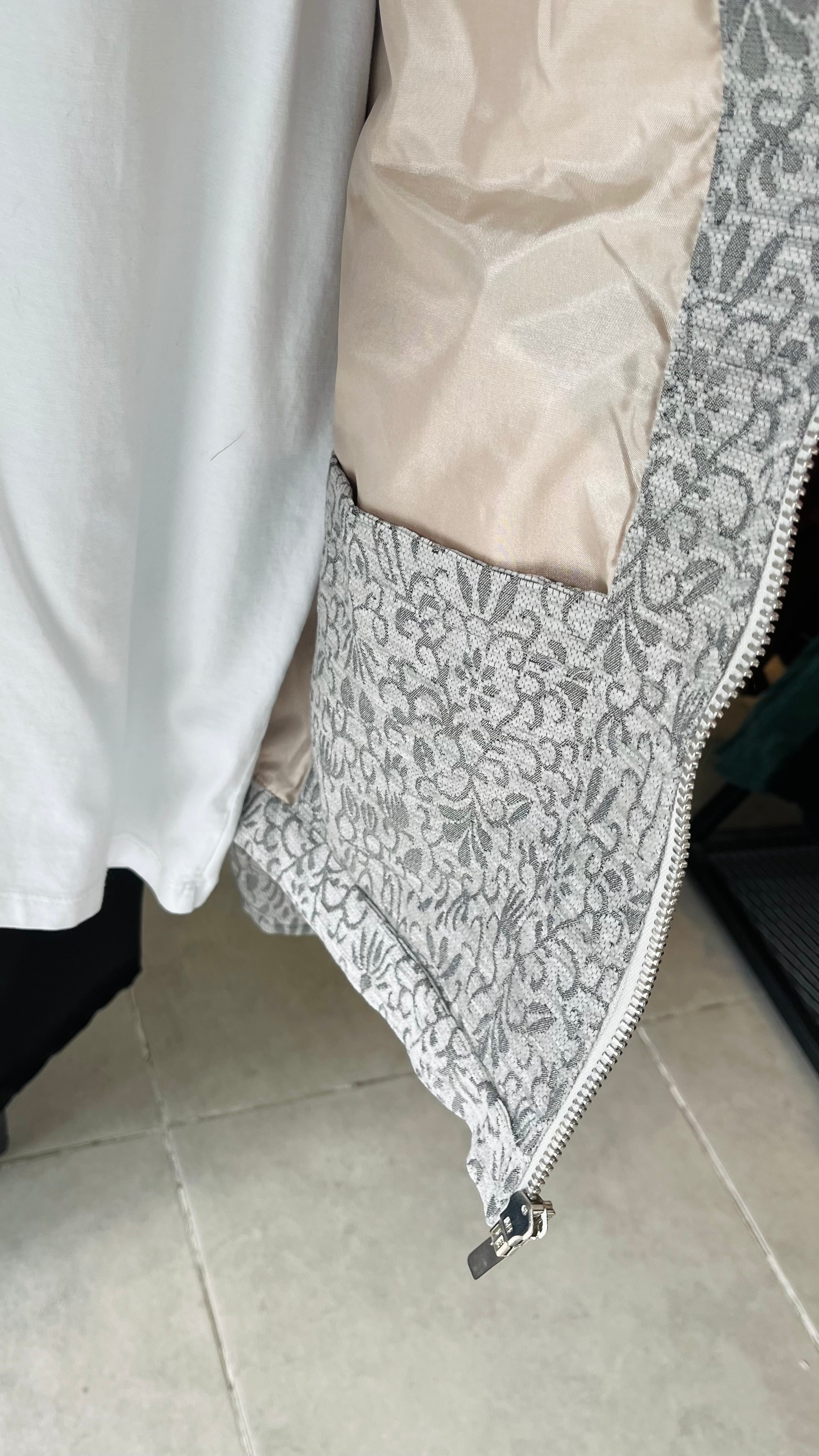 Jakar Dokulu Gri Premium Ceket 2047