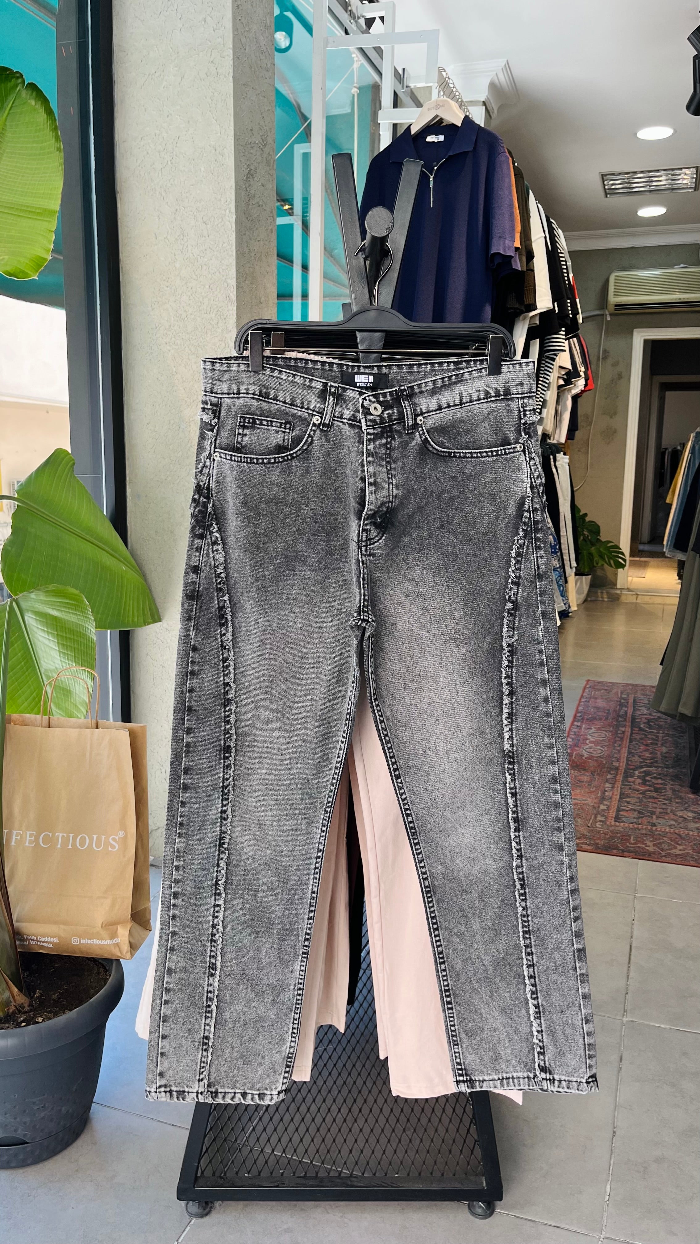 Skater Koyu Gri Jean 3306