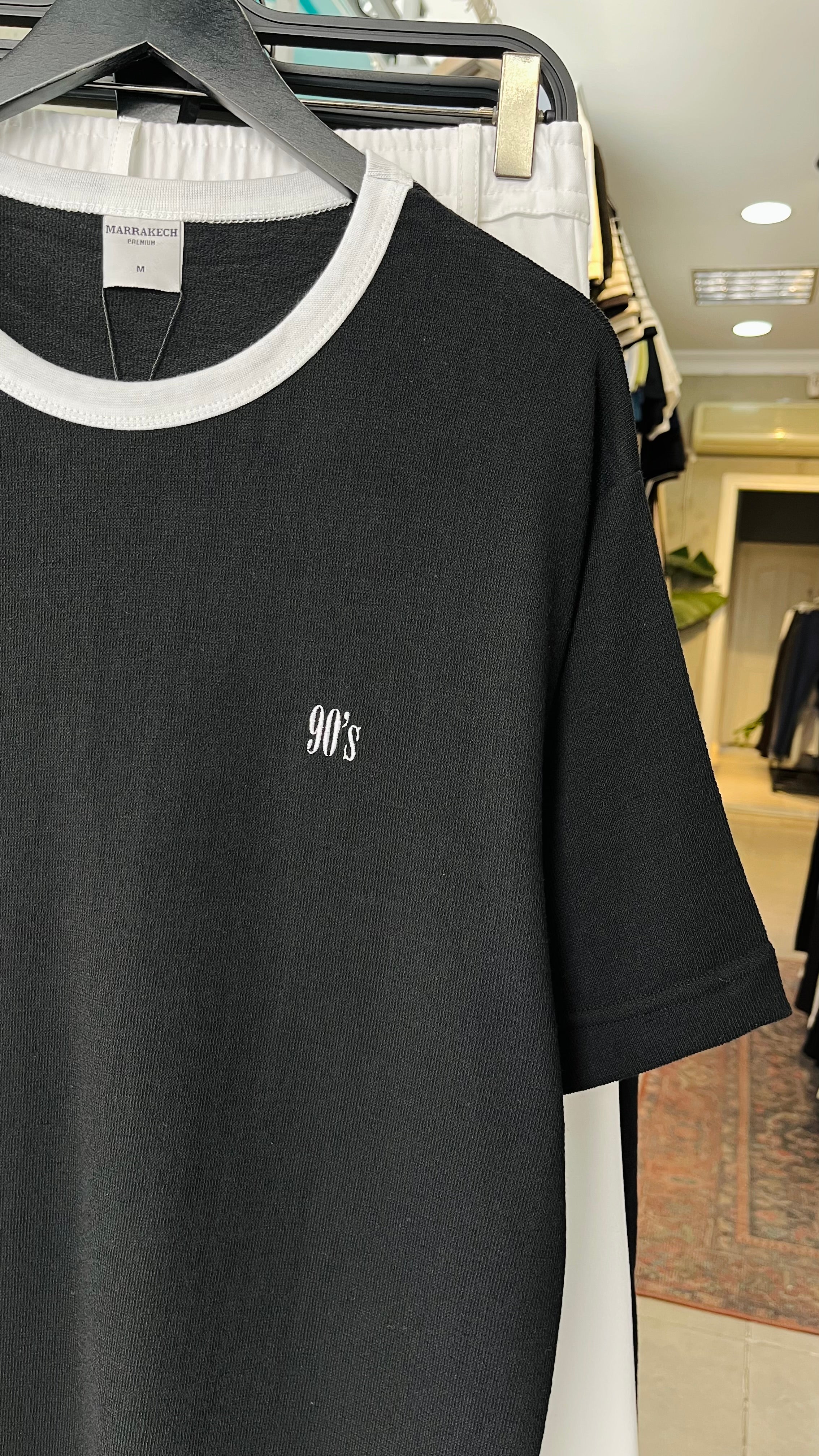 Oversize Siyah 90's Tshirt 9395
