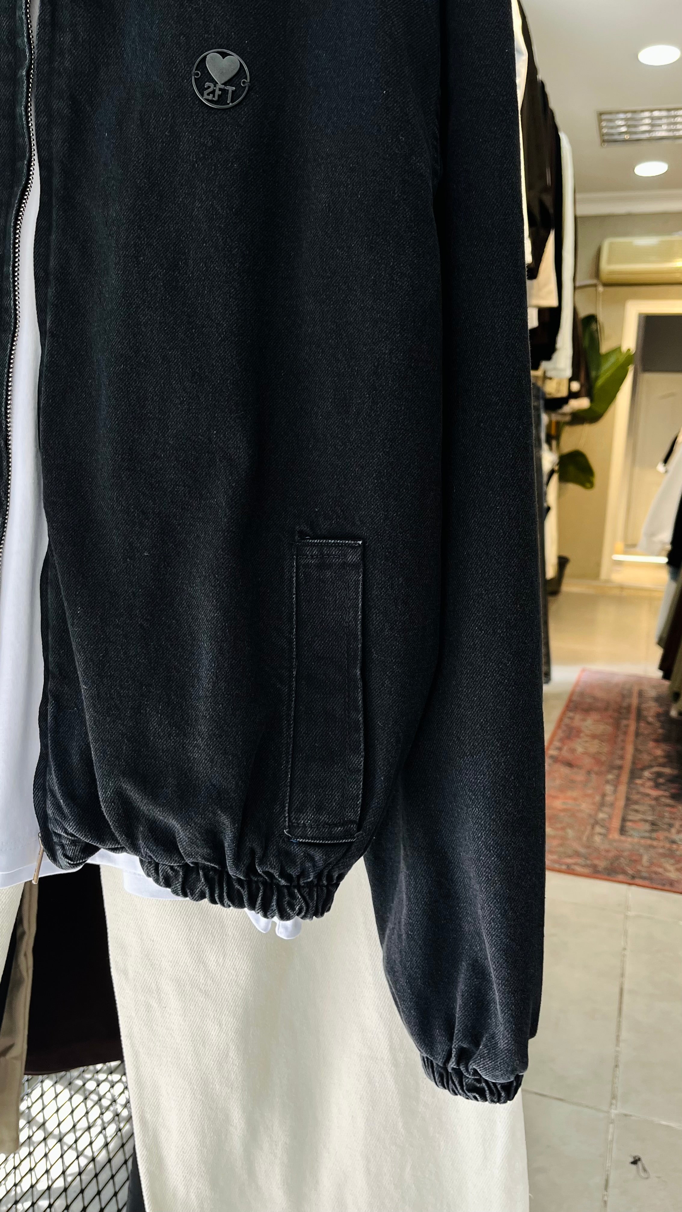 Oversize Beli Lastikli Siyah Kot Ceket 2026