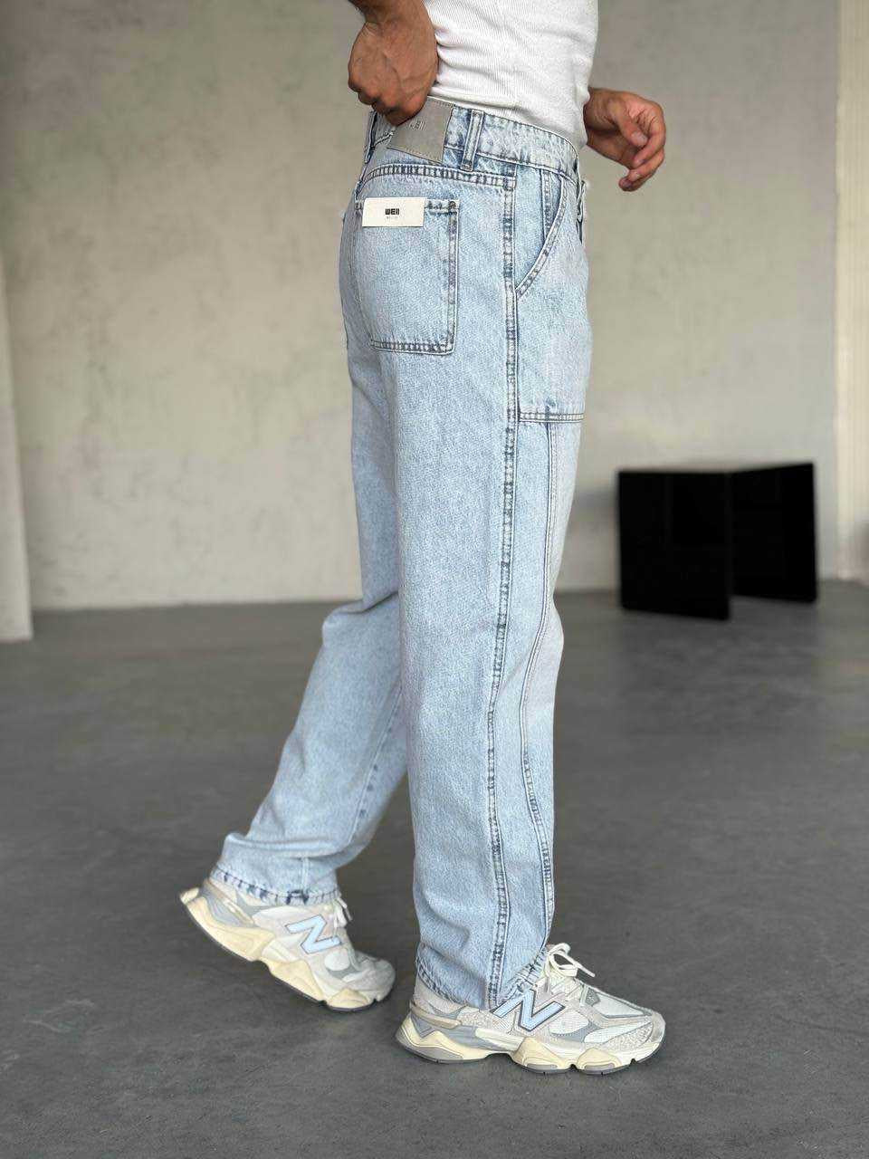 Skater Açık Mavi Yıkamalı Jean 3313
