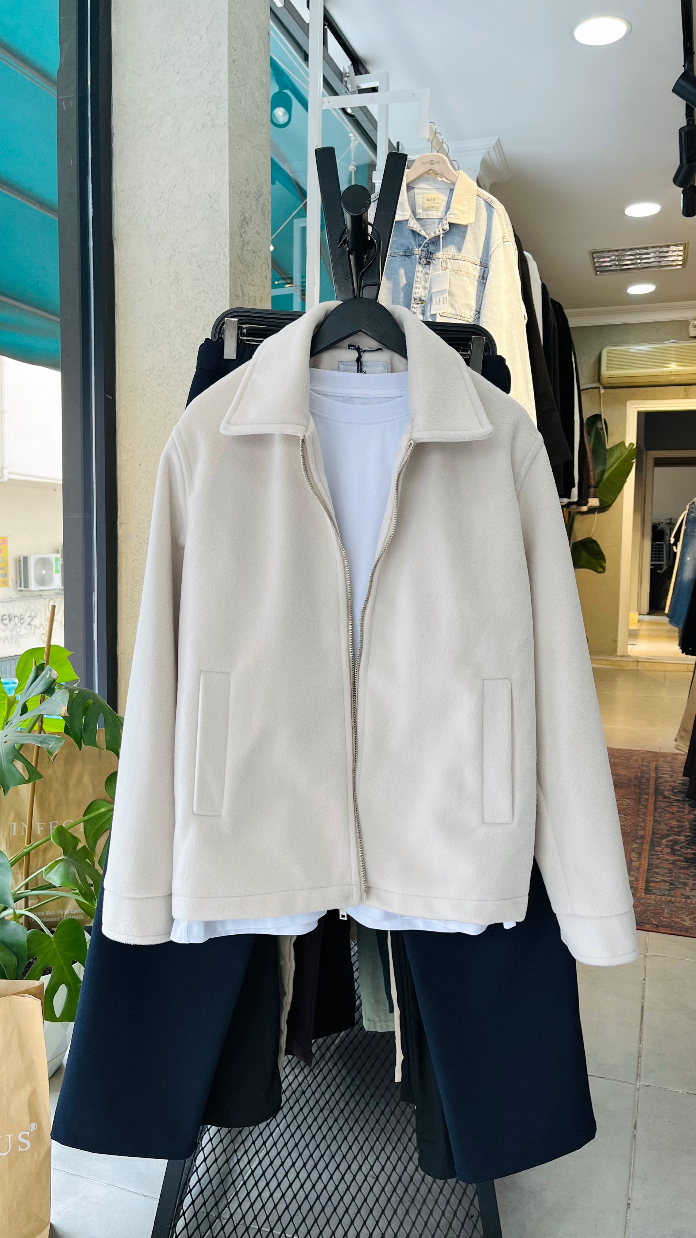 Premium Kaşe Taş Rengi Ceket (Hafif dar) 2032