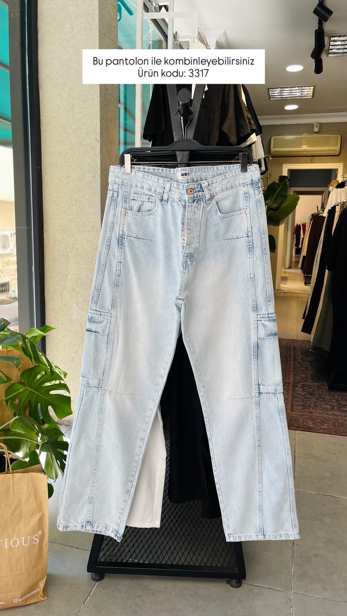 Oversize Beli Lastikli Mavi Kot Ceket 2027