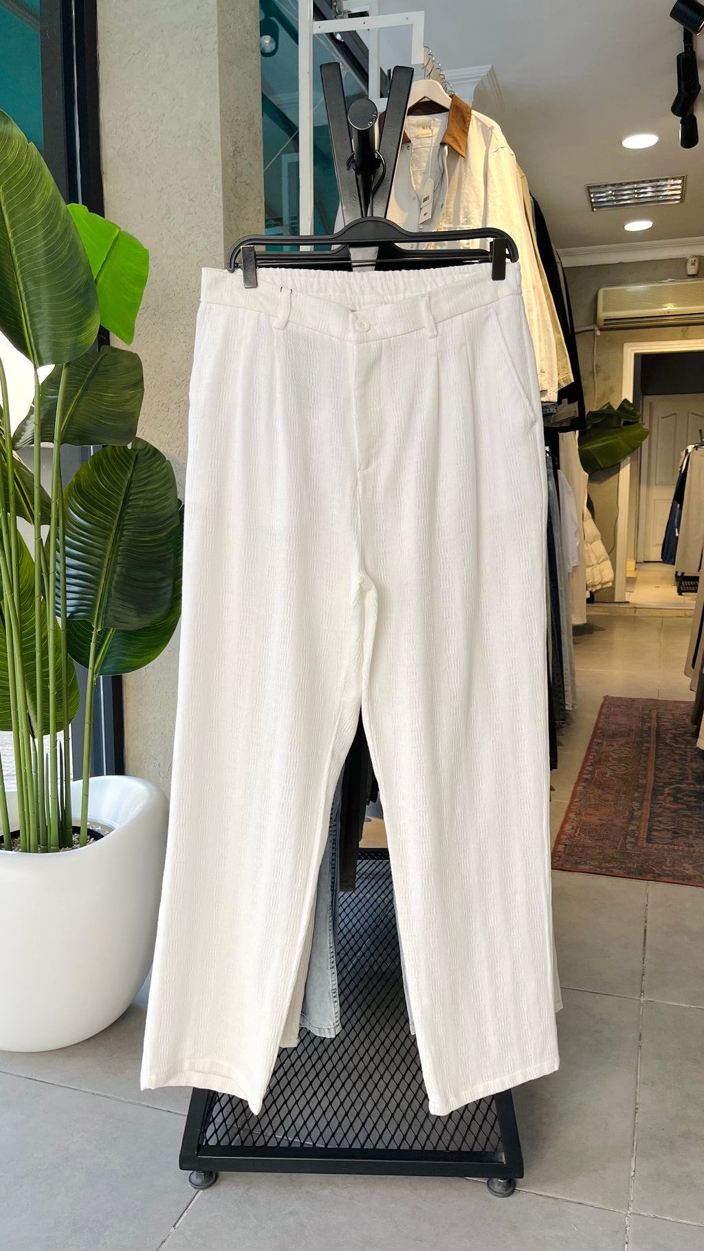 Baggy Beyaz Pantolon 6175