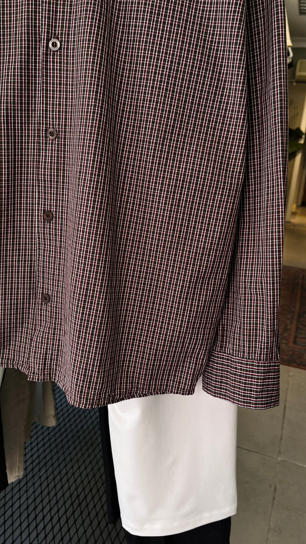Oversize Kahverengi Uzun Kollu Gömlek 5484
